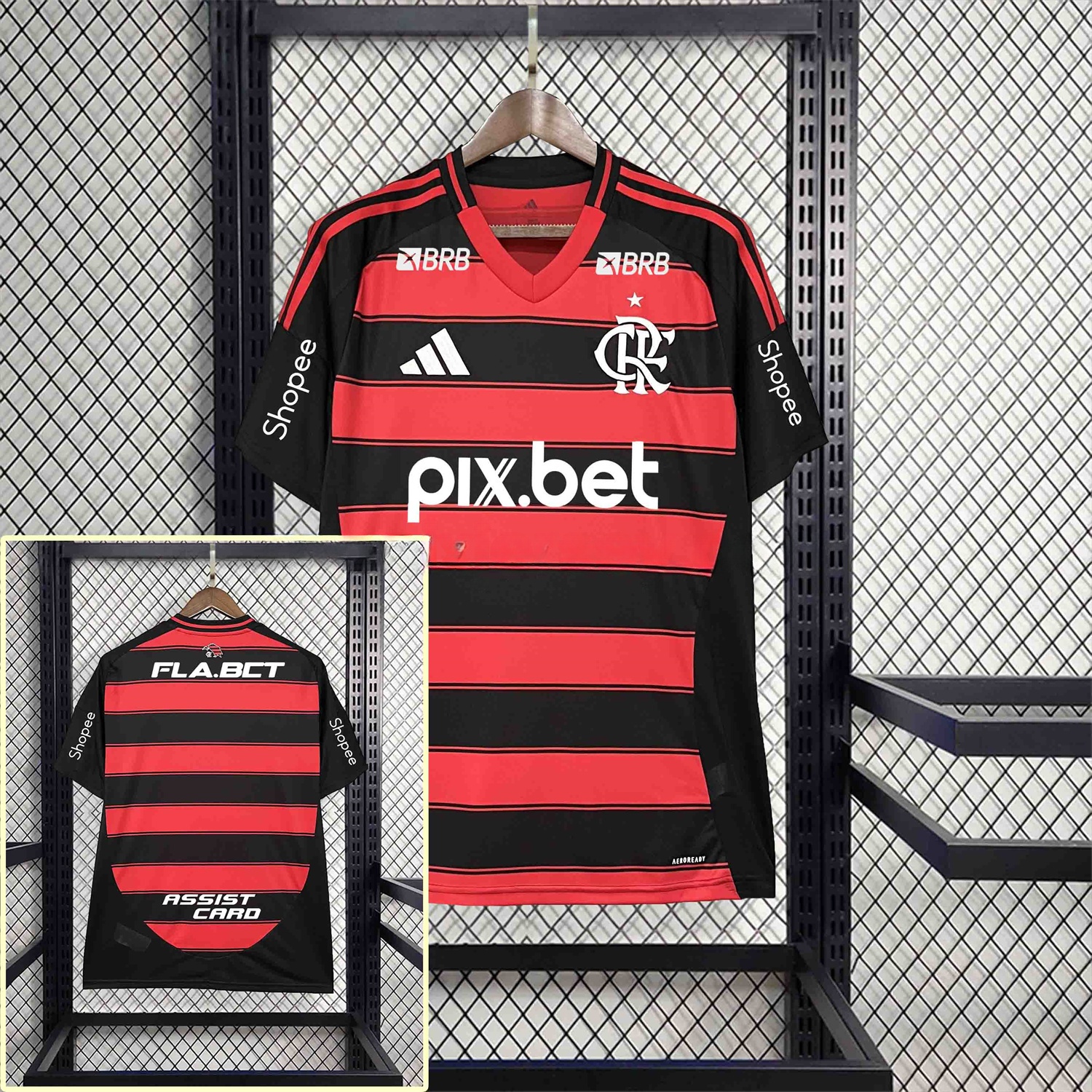 Flamengo 25-26 Home Jersey with Sponsors - Fans Version - ReplicasJersey