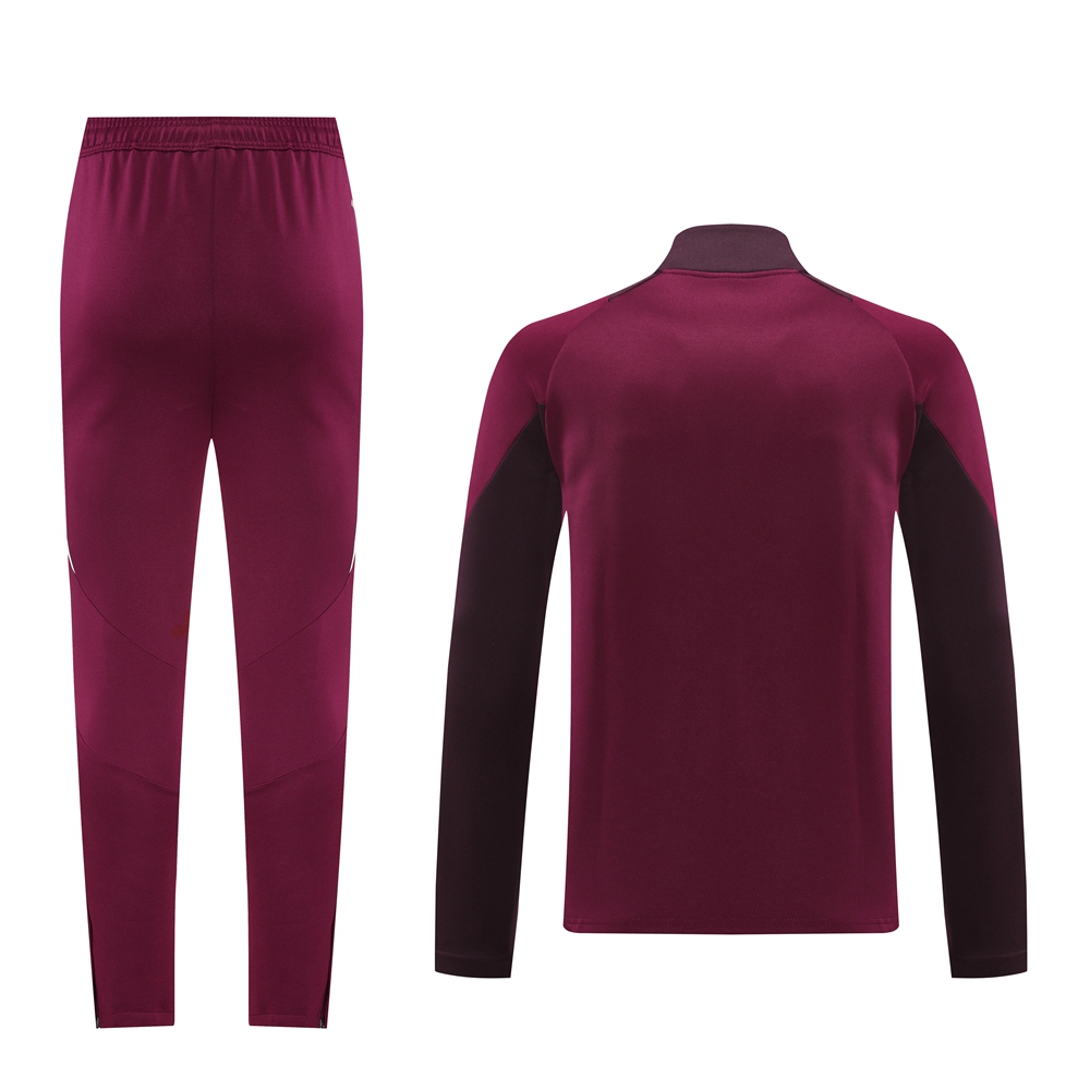 Bayern Munich 24-25 Jacket Training Tracksuit - Claret Red - ReplicasJersey