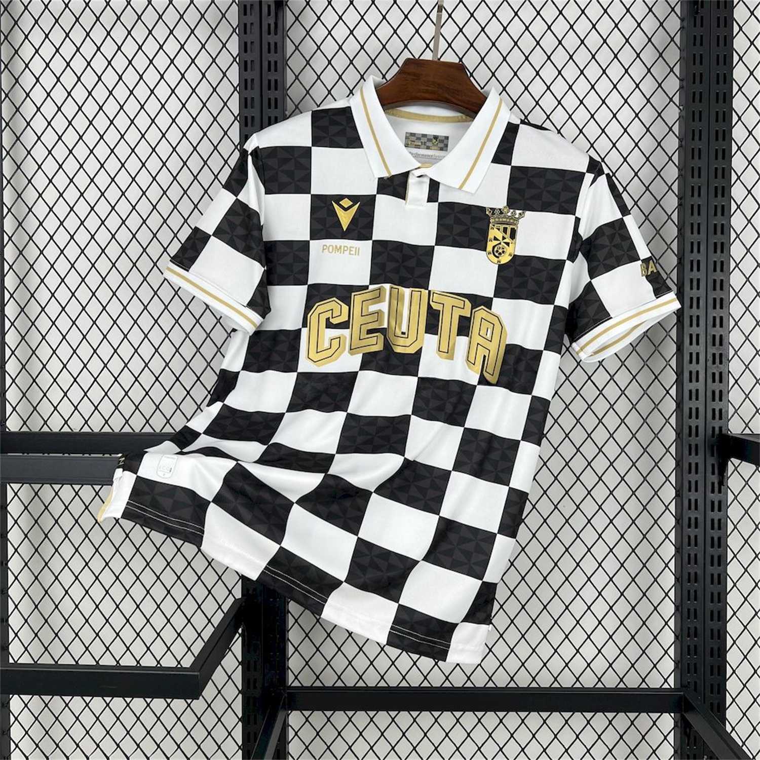 AD Ceuta 24-25 Copa del Rey Black White Jersey - Fans Version - ReplicasJersey