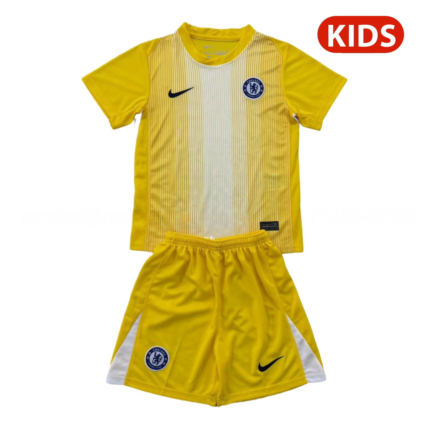 C.H.E.L.S.E.A 25-26 Yellow Goalkeeper Kids Kit - ReplicasJersey