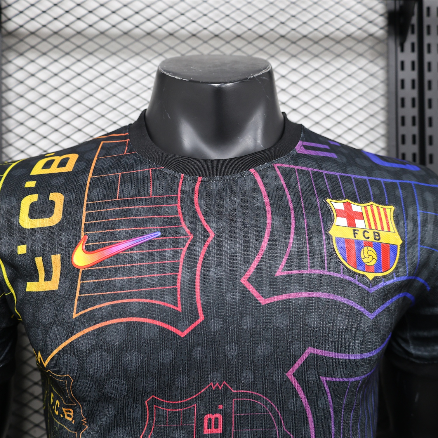 B.A.R.S.A 24-25 Black Fluorescent ICON Special Edition Jersey - Player Version - ReplicasJersey