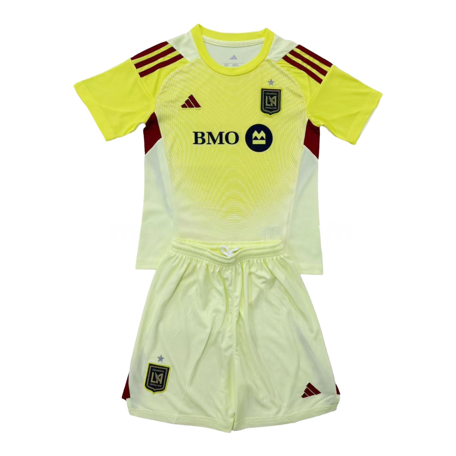 Los Angeles FC 2025 Light Yellow Goalkeeper Kids Kit - ReplicasJersey