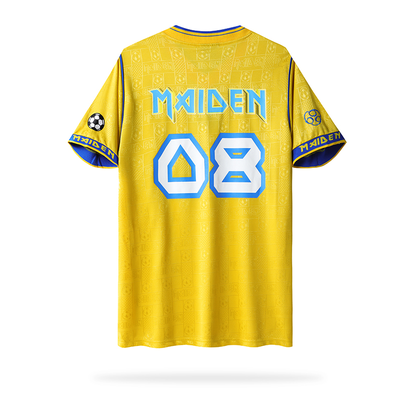 Retro Iron Maiden 2008 Yellow Jersey - ReplicasJersey