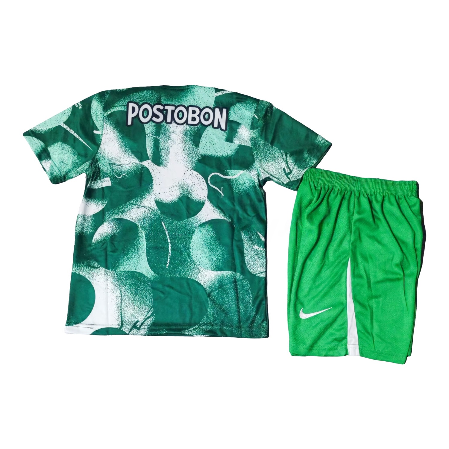 Atlético Nacional 25-26 Pre-Match Training Green Kids Kit - ReplicasJersey