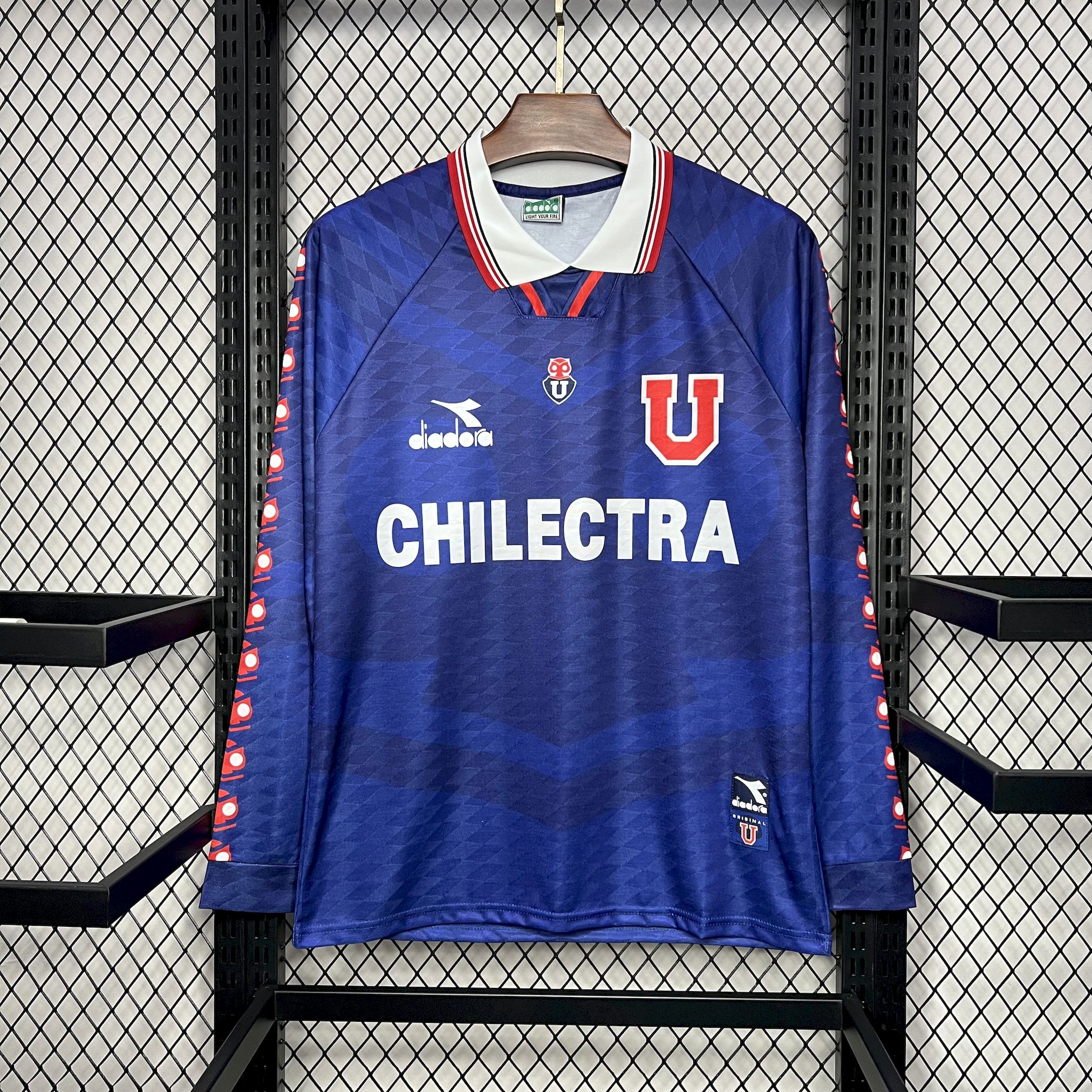 Retro Universidad De Chile 1996 Home Long Sleeve Jersey - ReplicasJersey