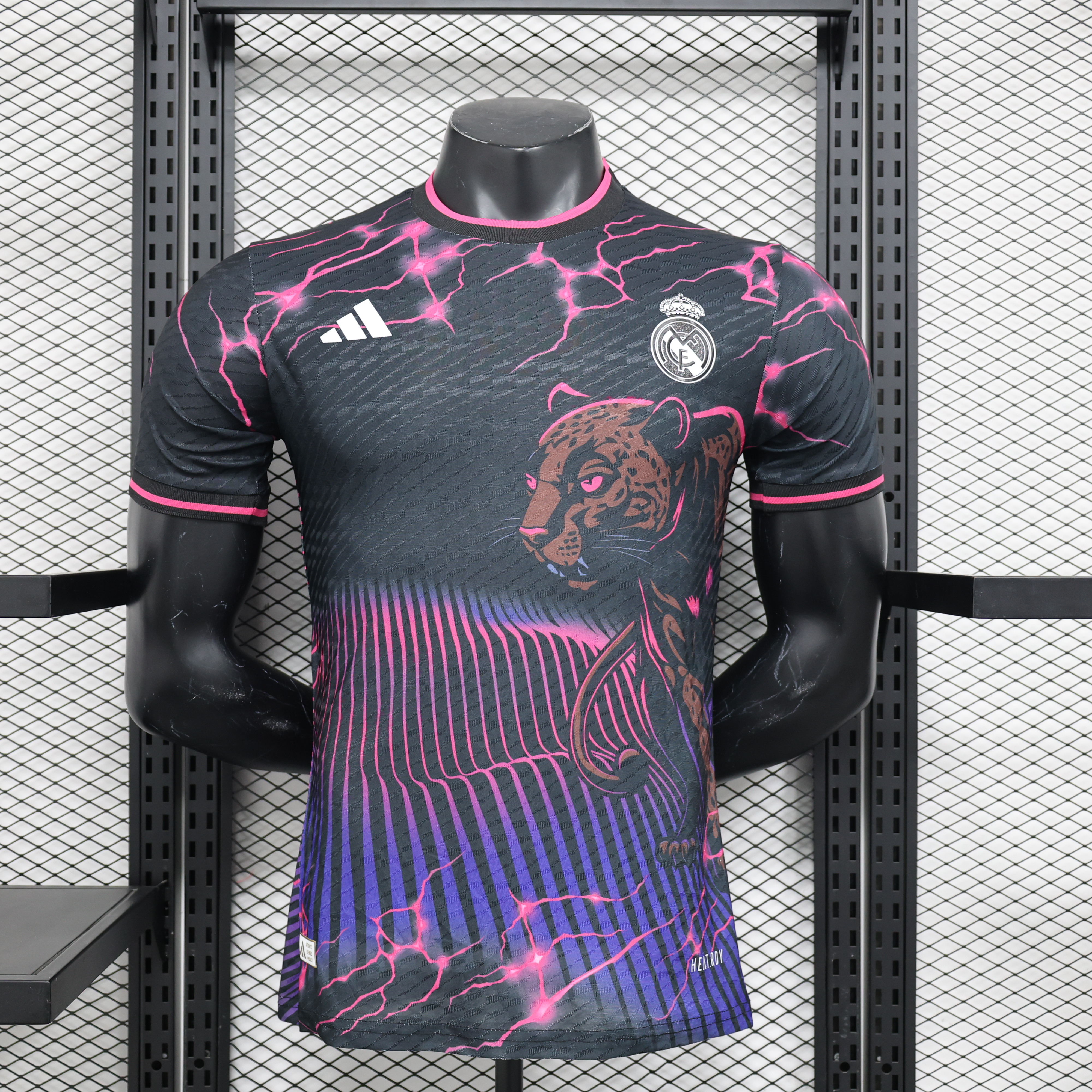Real Madrid 24-25 Leopard Special Edition Black Jersey - Player Version - ReplicasJersey