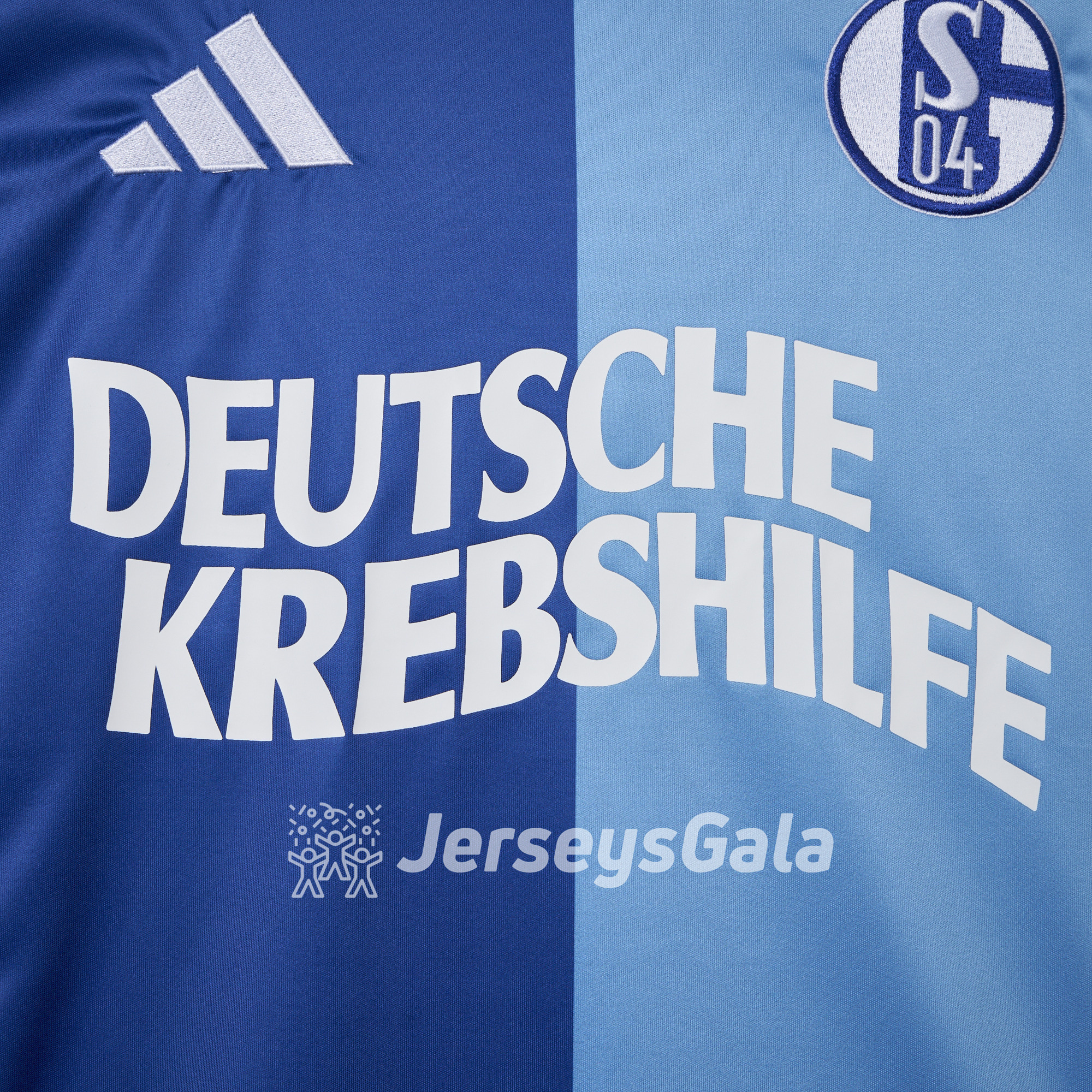 Schalke 04 24-25 German Cancer Aid Special Jersey - Fans Version - ReplicasJersey