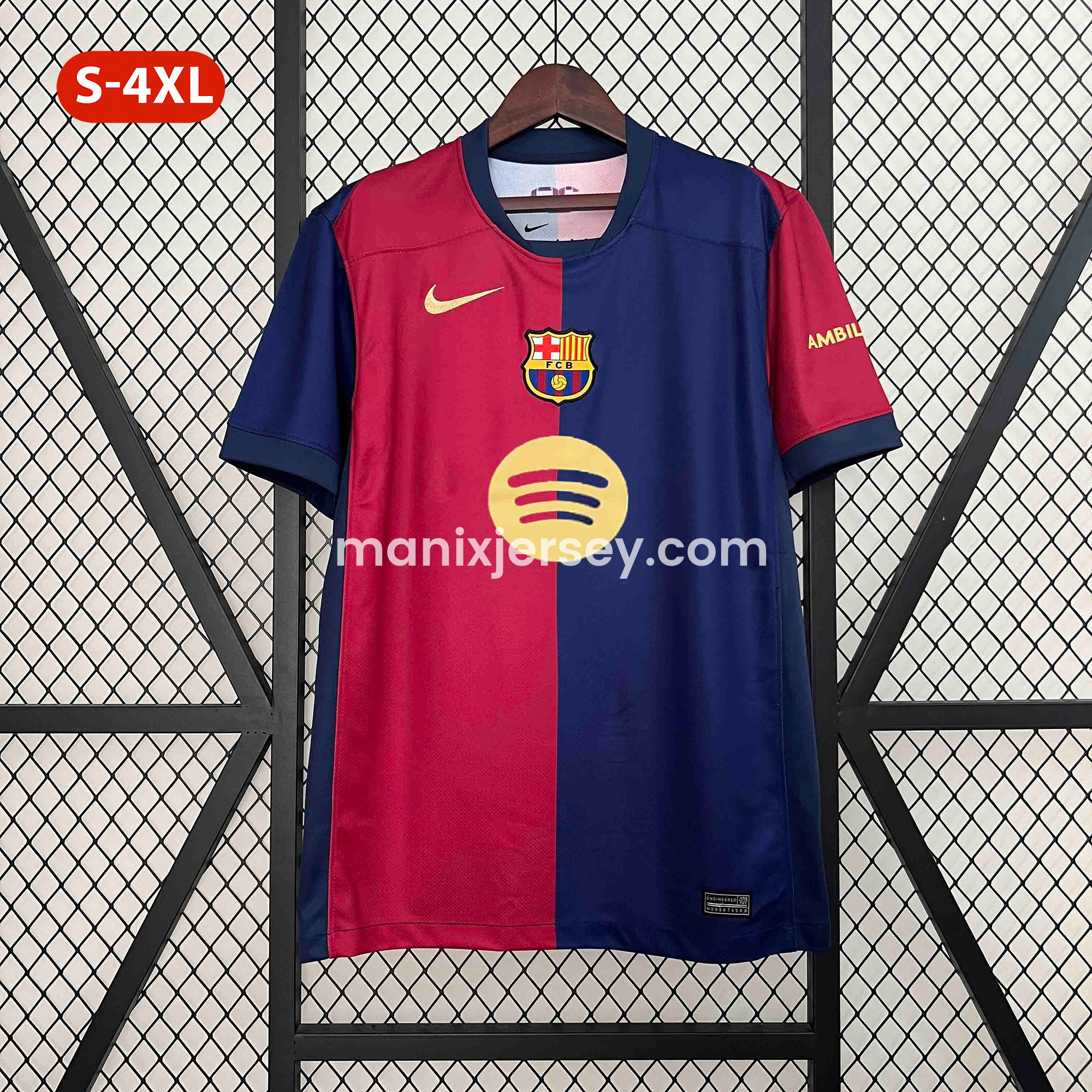 【Copa del Rey Patch Set】B.A.R.S.A 24-25 Home Jersey - Fans Version - ReplicasJersey