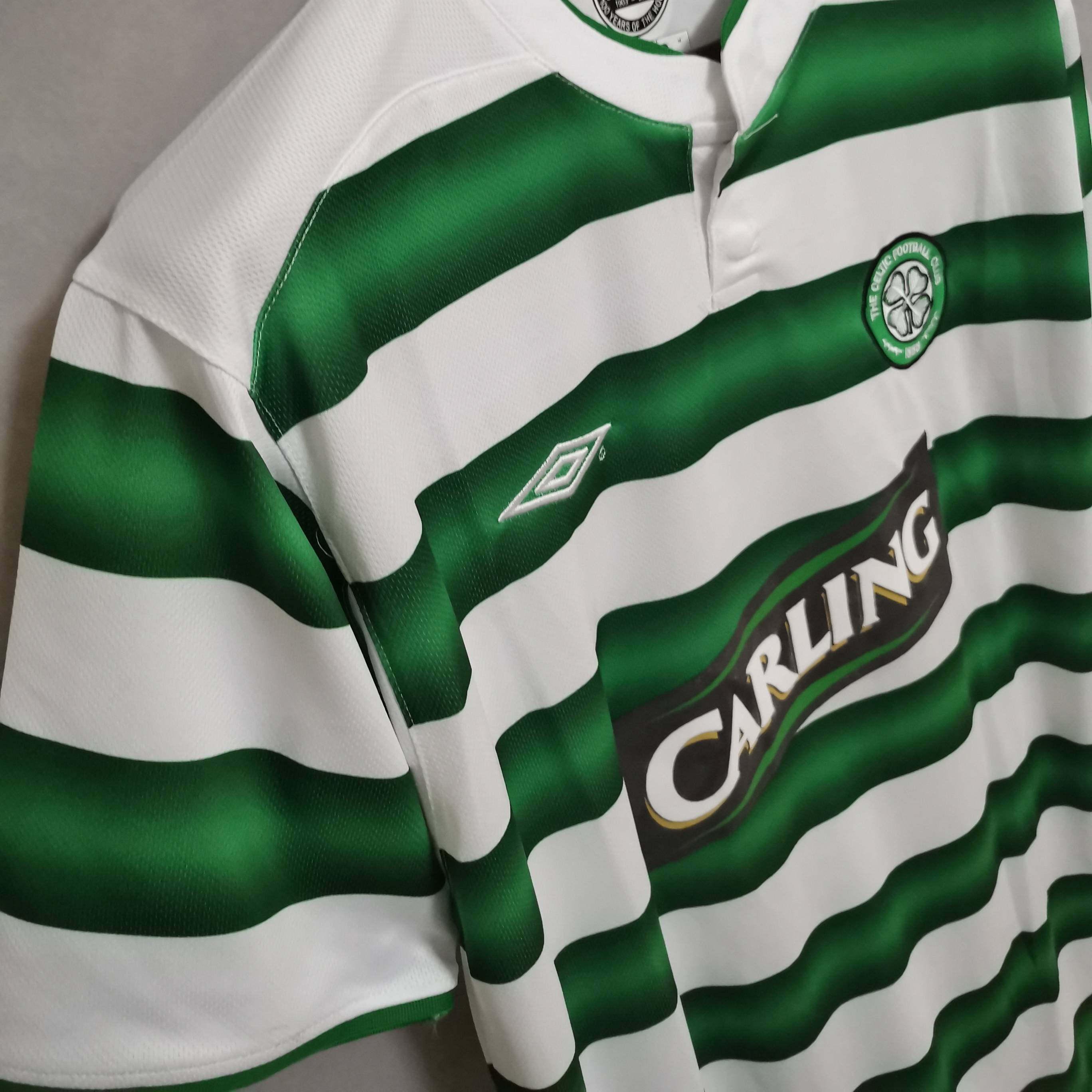 Retro Celtic 03-04 Home Stadium Jersey - ReplicasJersey