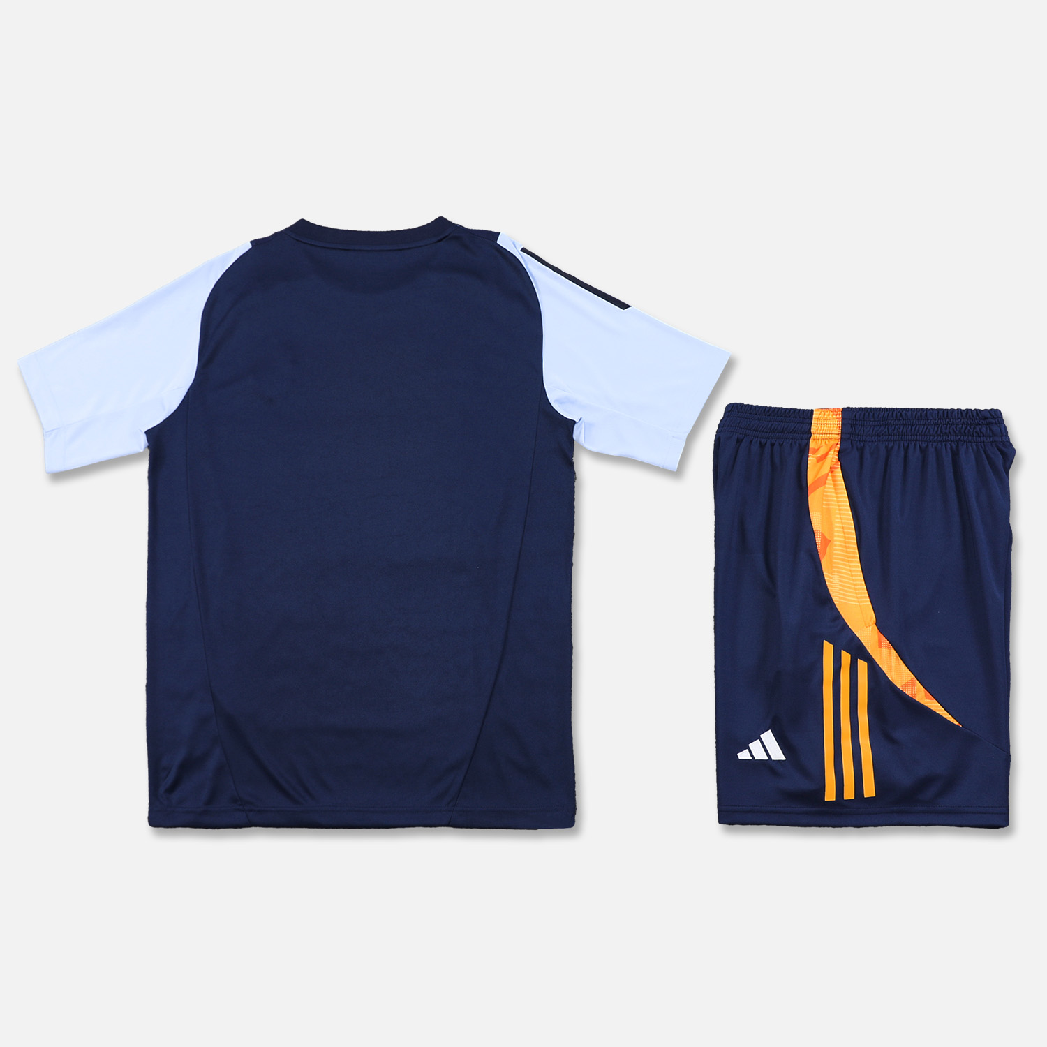 Real Madrid 24-25 Short-Sleeve Training Set - Royal Blue Top & Shorts - ReplicasJersey