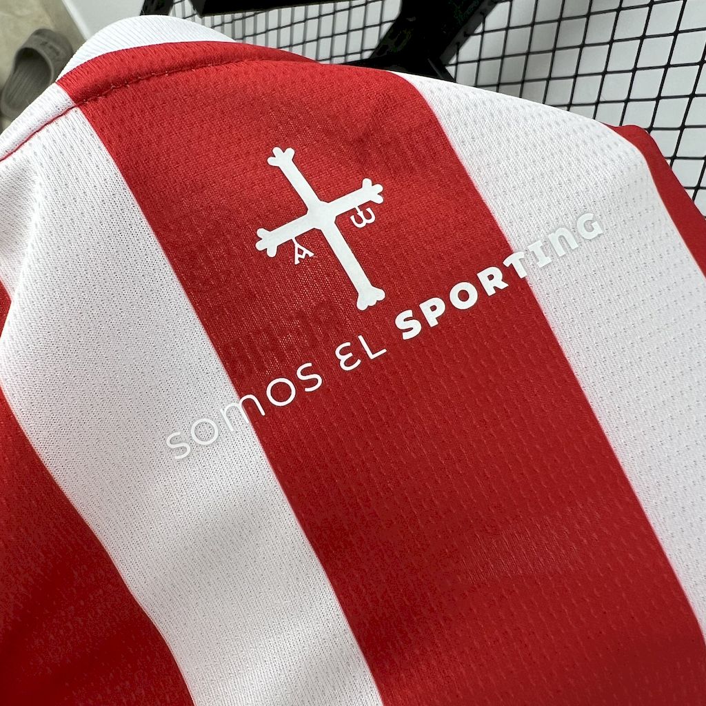 Sporting de Gijon 24-25 Home Kids Kit - ReplicasJersey
