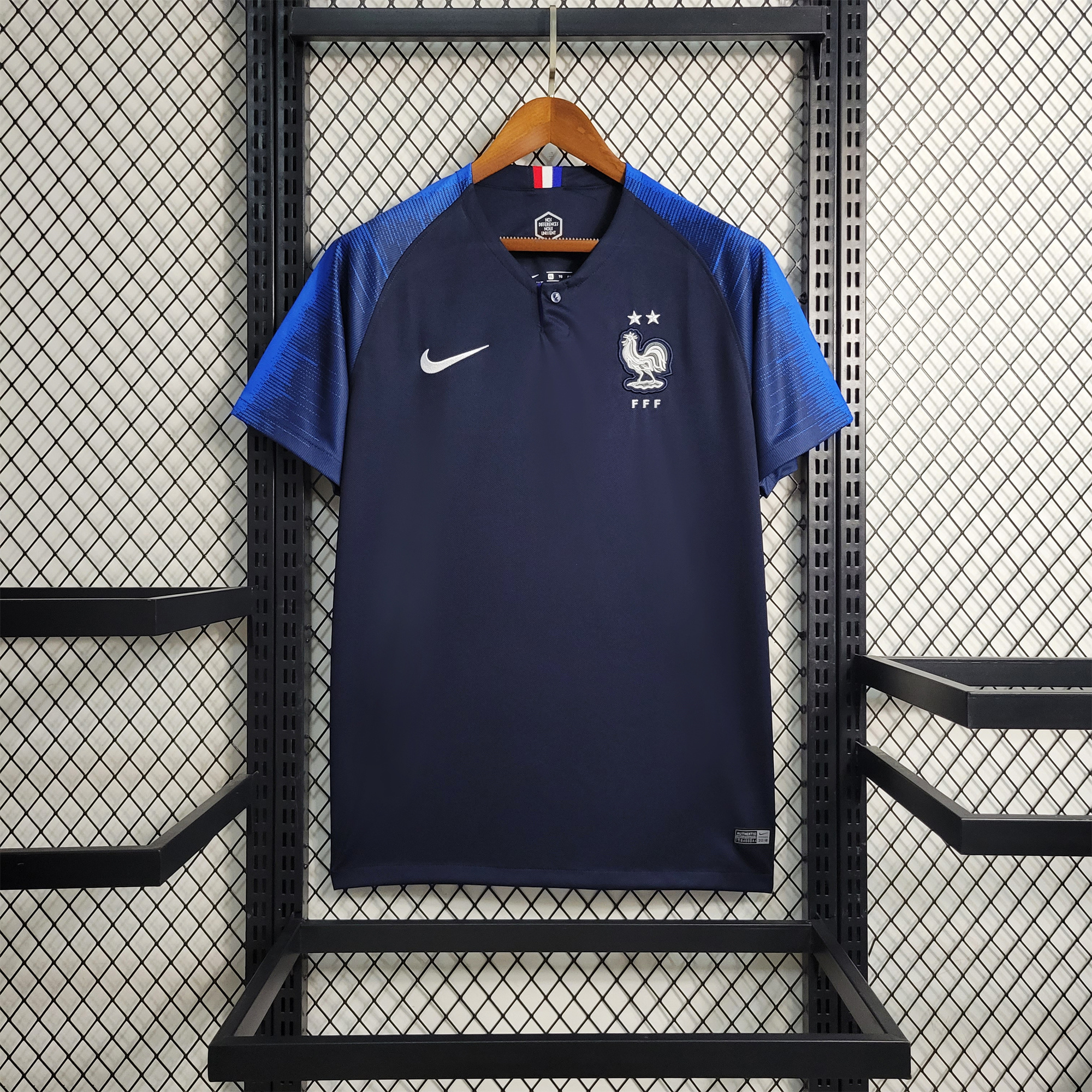Retro France 2018 Home Stadium Jersey - ReplicasJersey