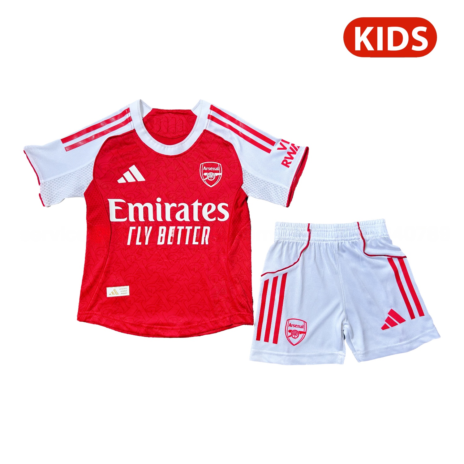 Arsenal 25-26 Home Kids Kit - Player Version - ReplicasJersey