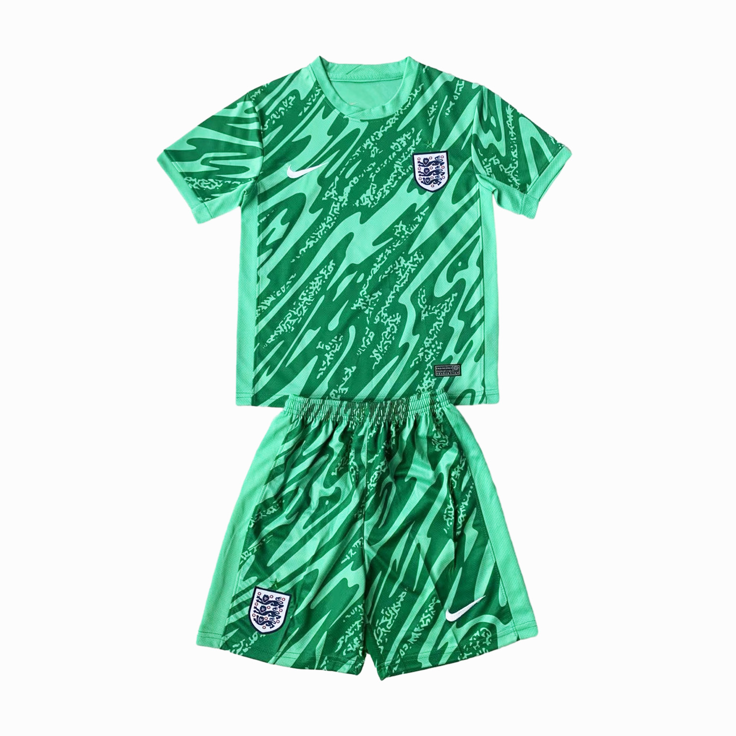 England 2024 Goalkeeper Kids Kit - Green - ReplicasJersey