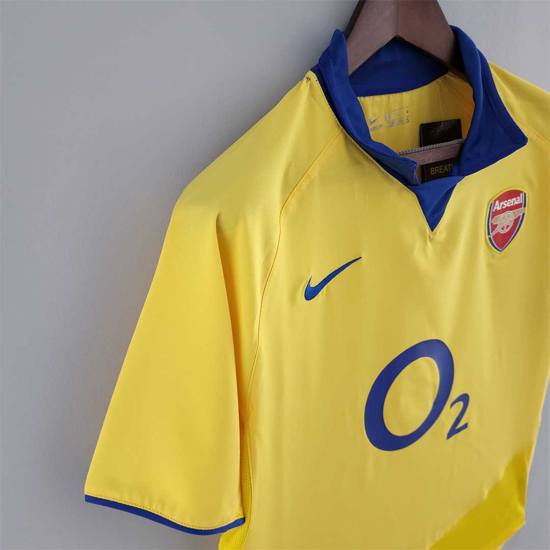 Arsenal Retro 2003-05 Away Stadium Jersey - ReplicasJersey