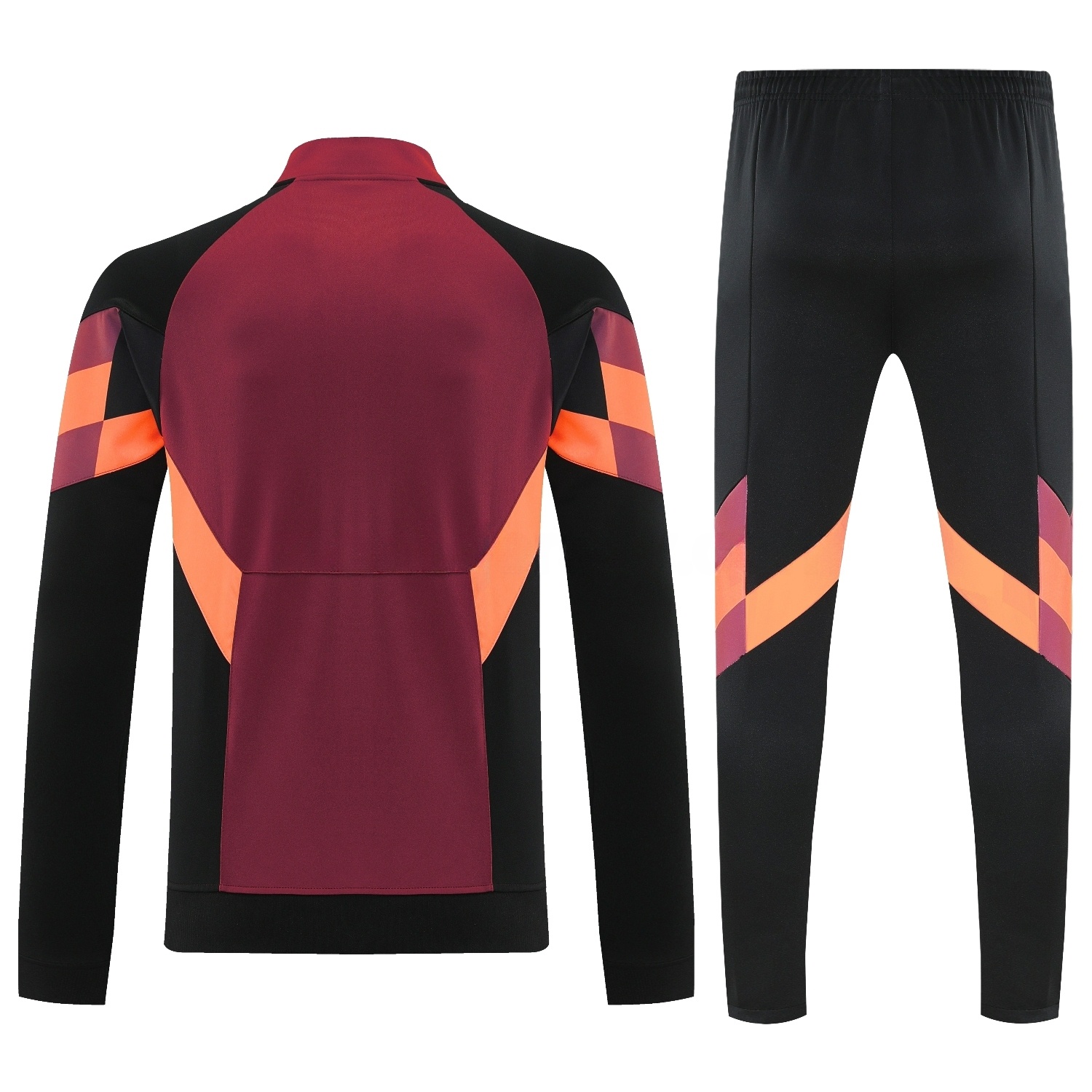 River Plate 25-26 Terrace Jacket Training Tracksuit - Deep Red Jackets & Black Pants - ReplicasJersey