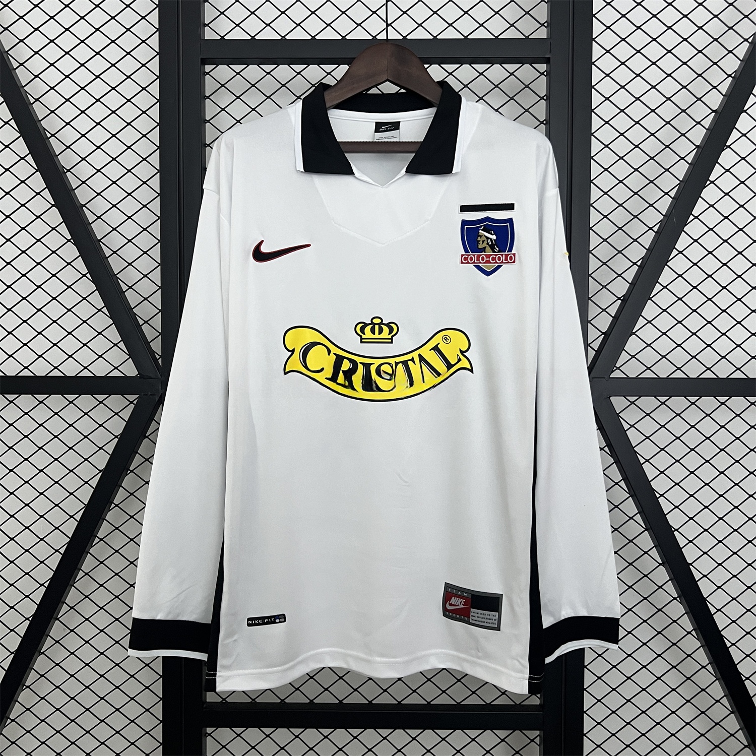 Retro Colo Colo 1998-99 Home Long Sleeves Jersey - ReplicasJersey