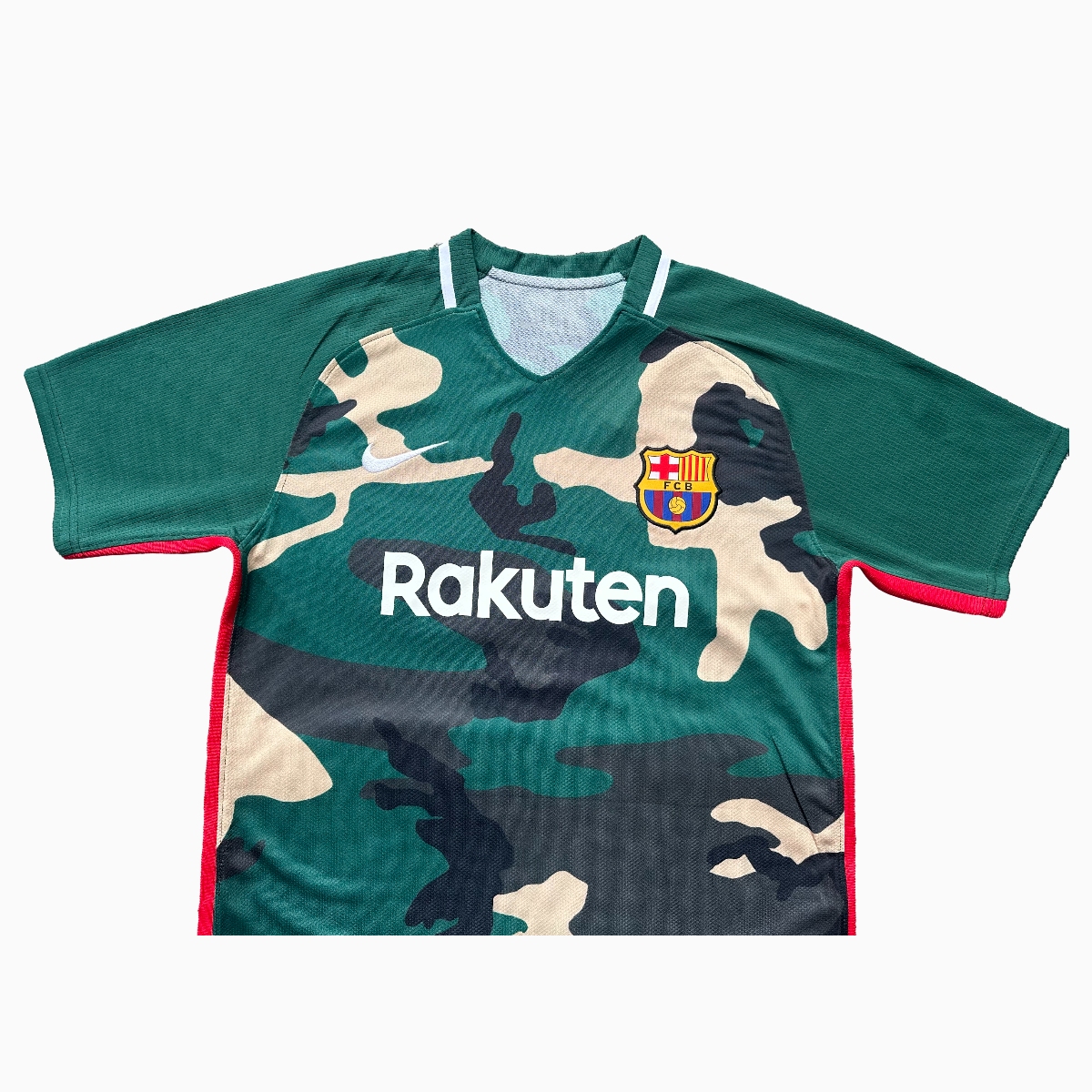 B.A.R.S.A 24-25 Green Camouflage Style Training Jersey - Fans Version - ReplicasJersey