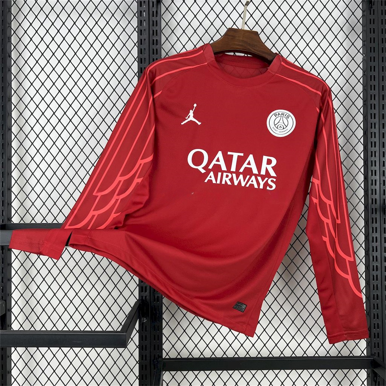 Paris Saint-Germain PSG 24-25 Fourth Goalkeeper Red Long Sleeves Jersey - Fans Version - ReplicasJersey