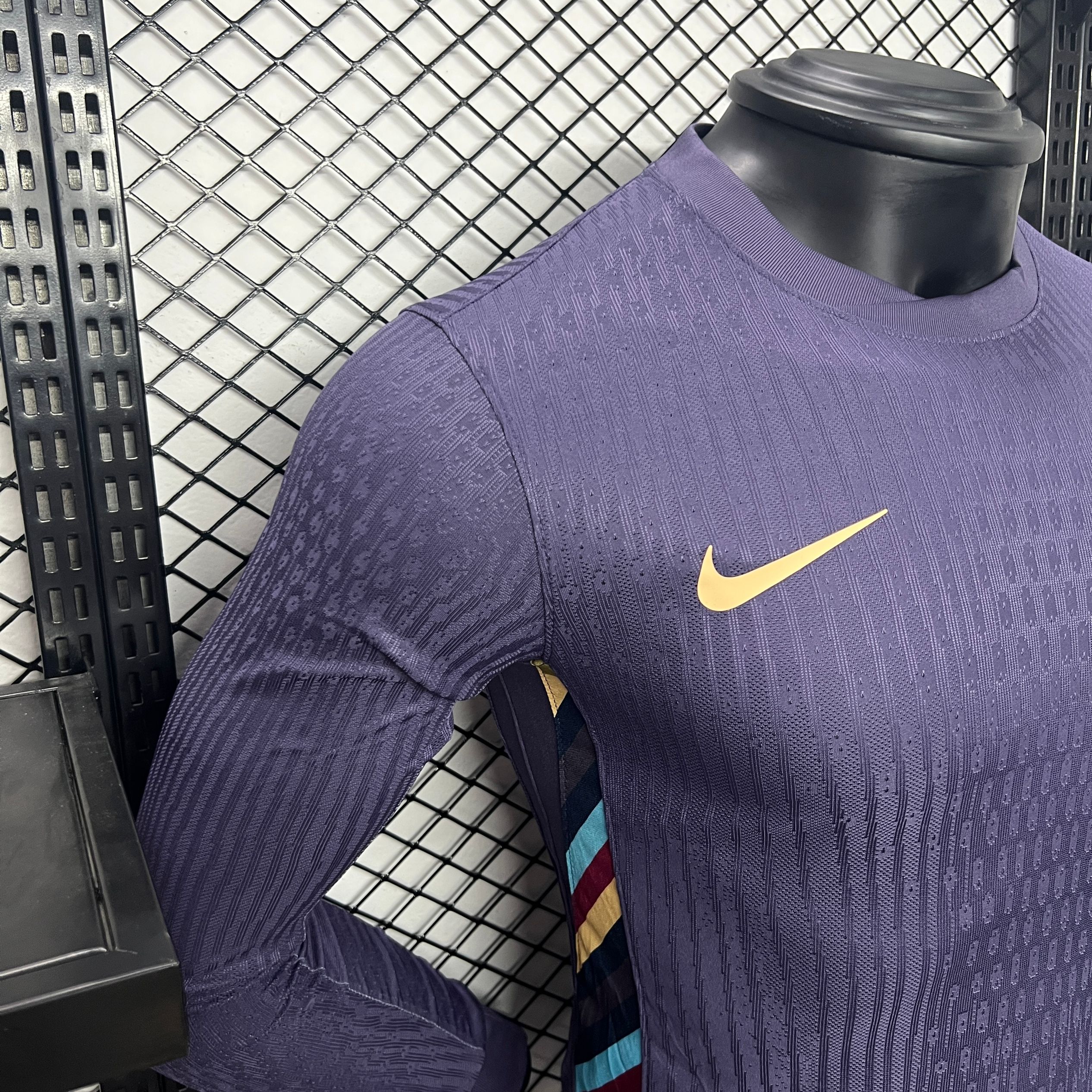 England 2024 Away Long Sleeve Jersey - Player Version - ReplicasJersey