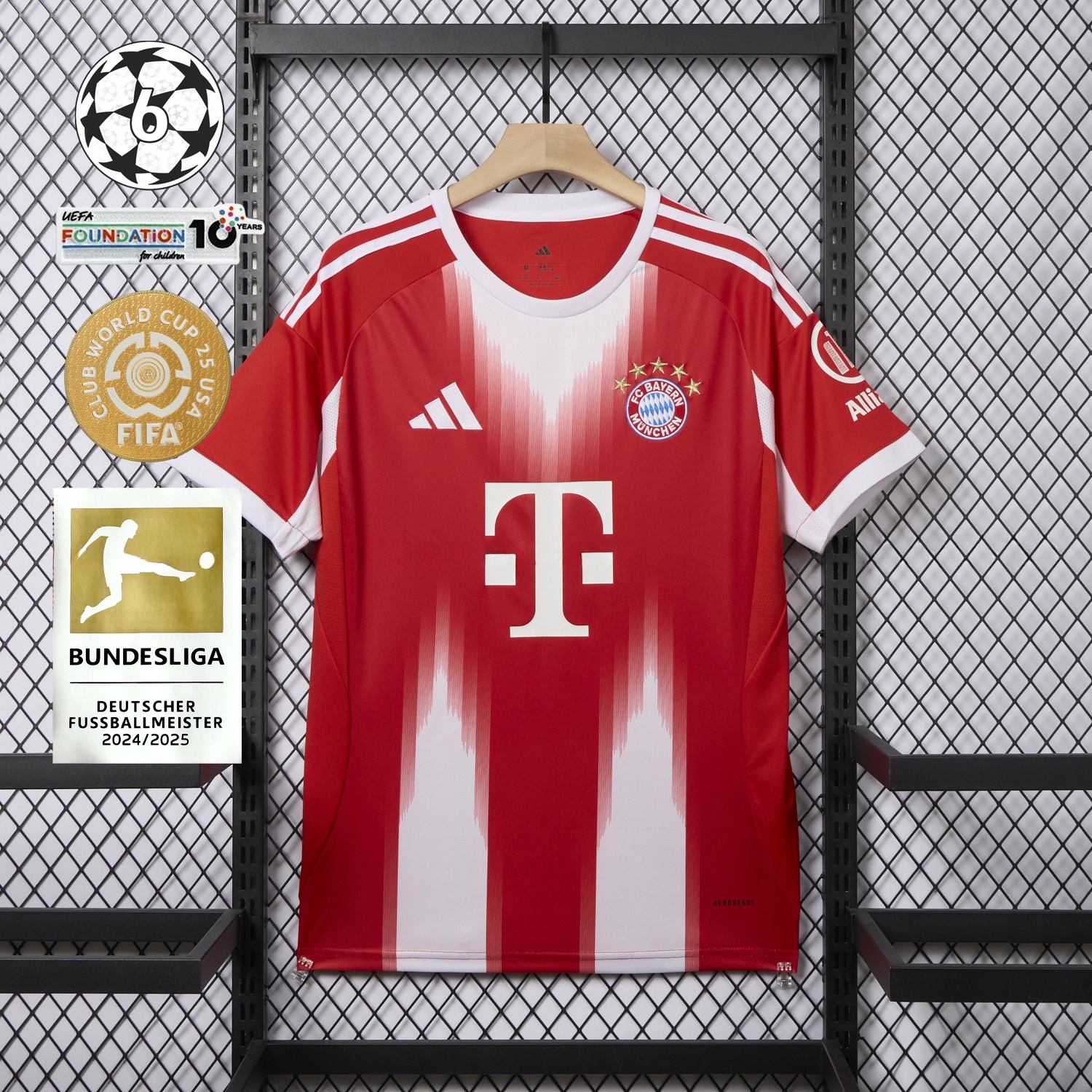 Bayern Munich 25-26 Home Red Jersey - Fans Version - ReplicasJersey