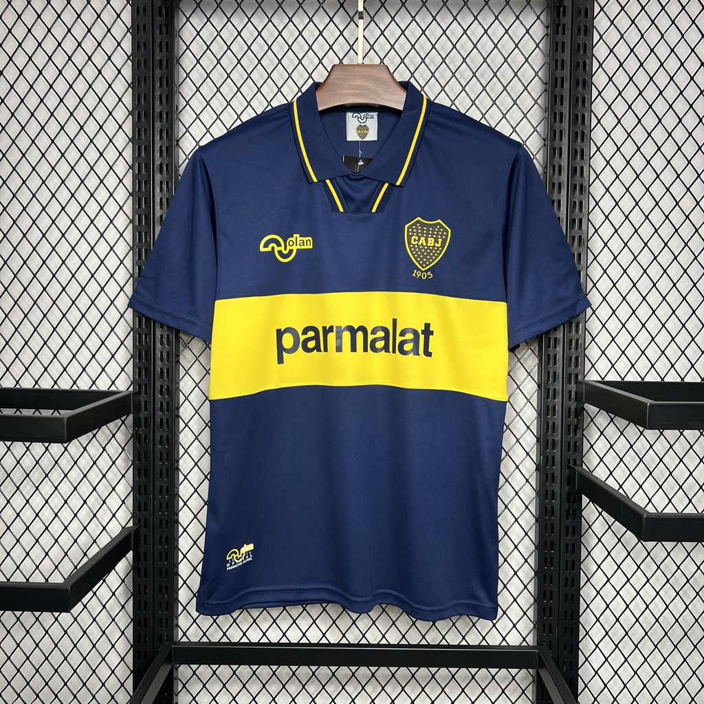Retro Boca Juniors 1994-95 Home Stadium Jersey - ReplicasJersey