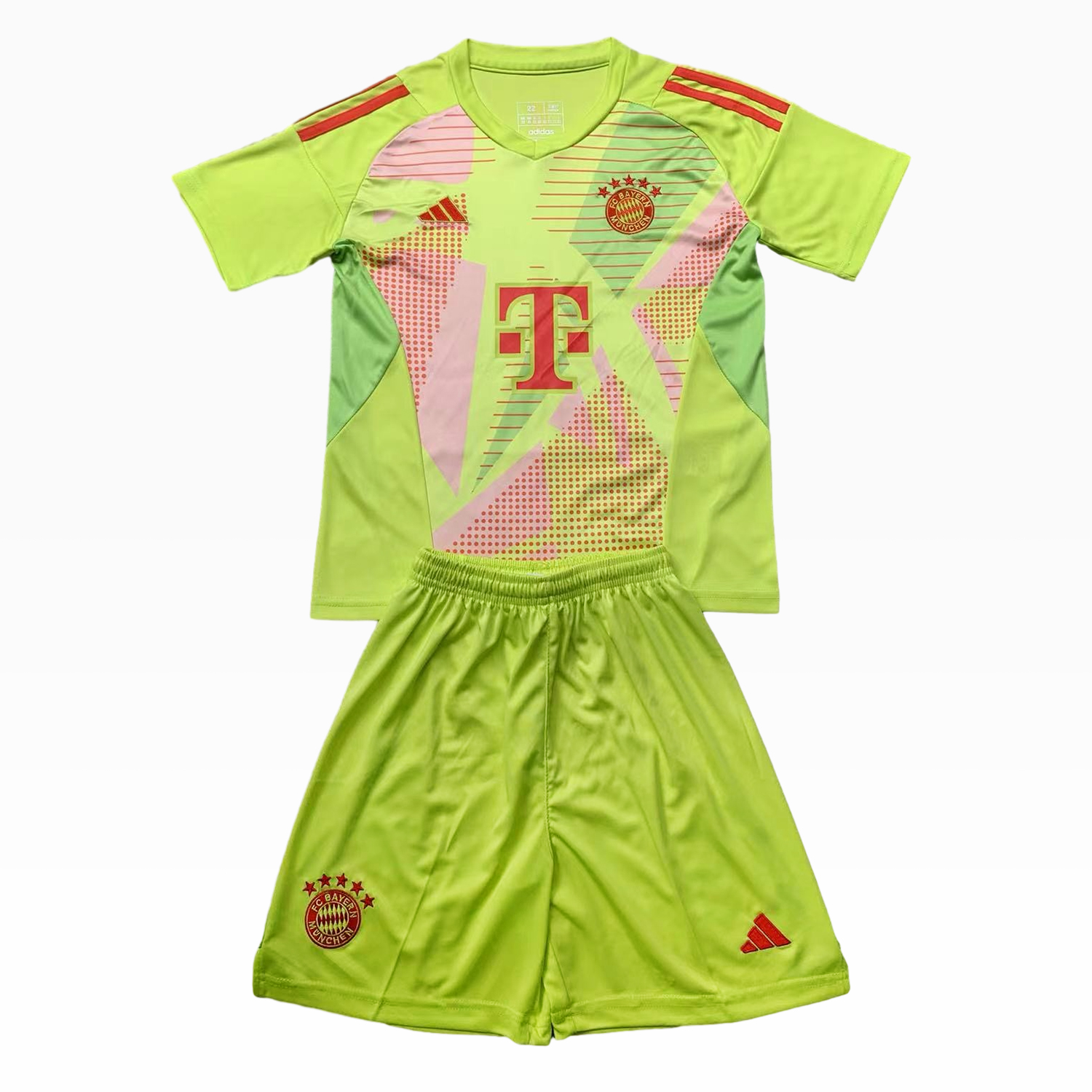Bayern Munich 24-25 Green Goalkeeper Kids Kit - ReplicasJersey