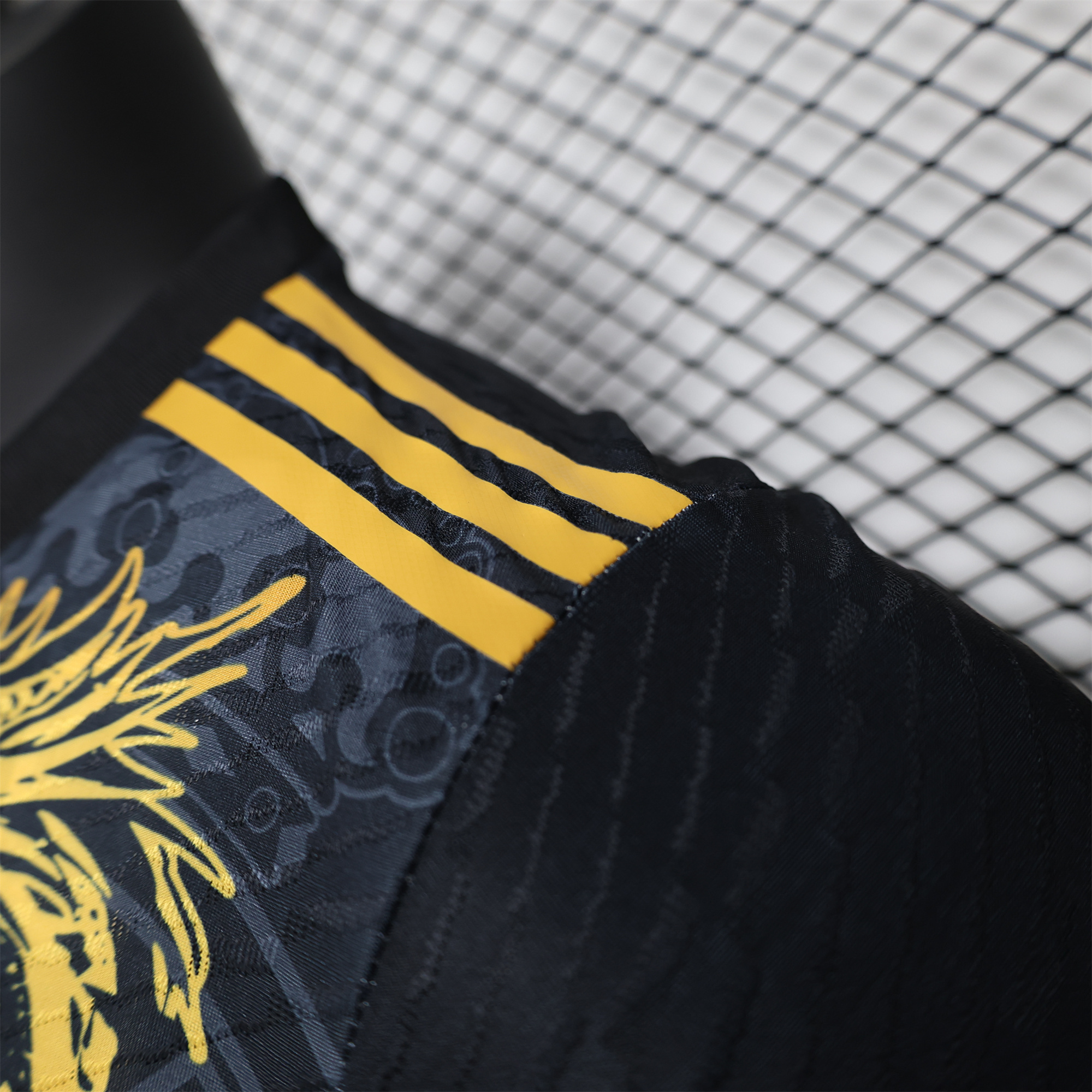Real Madrid 24-25 Gold Loong Black Special Edition Jersey - Player Version - ReplicasJersey