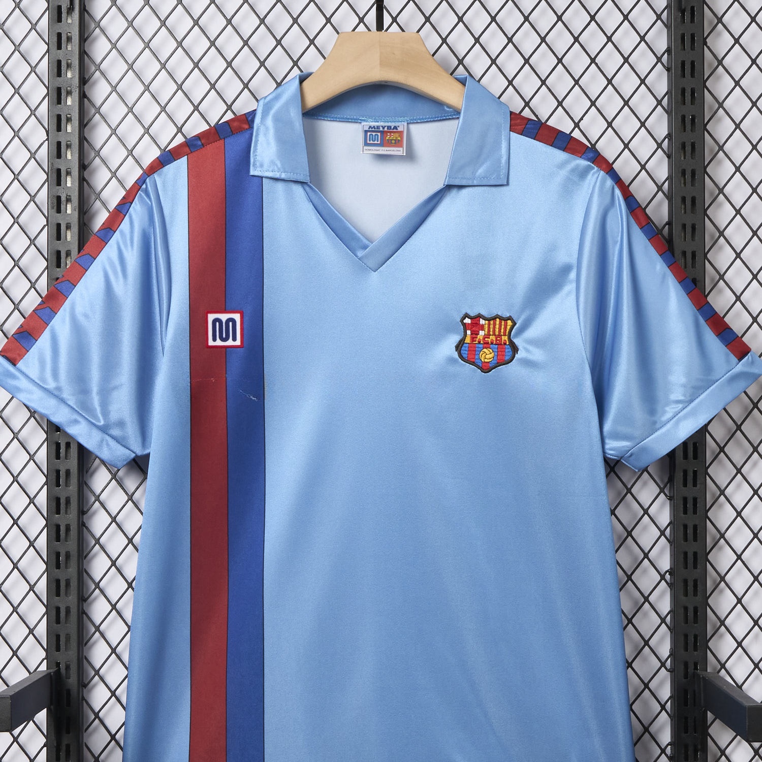 Retro B.A.R.S.A 1982-84 Away Blue Jersey - ReplicasJersey