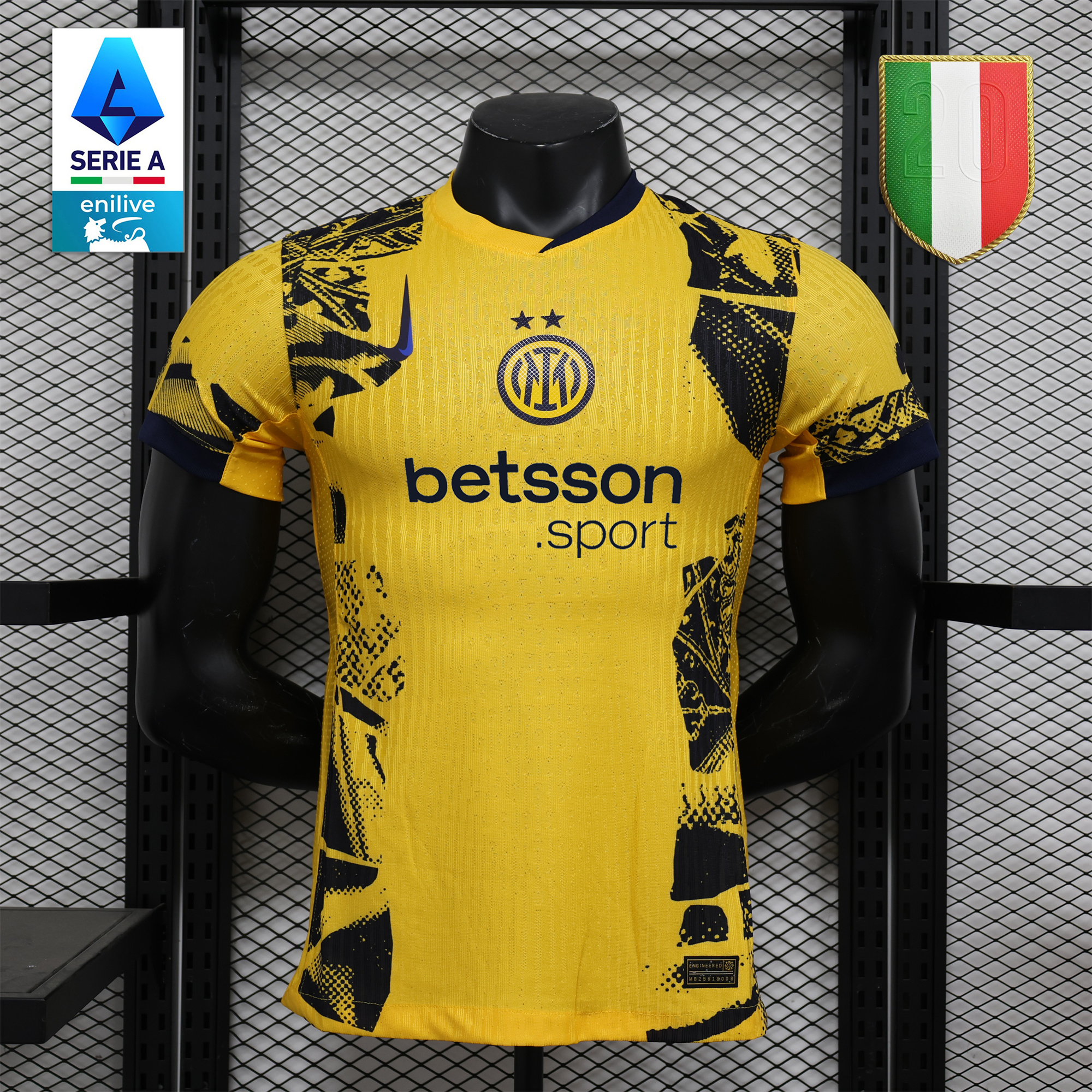Inter Milan 24-25 Third Jersey With Chest Advertisement - Player Version - ReplicasJersey