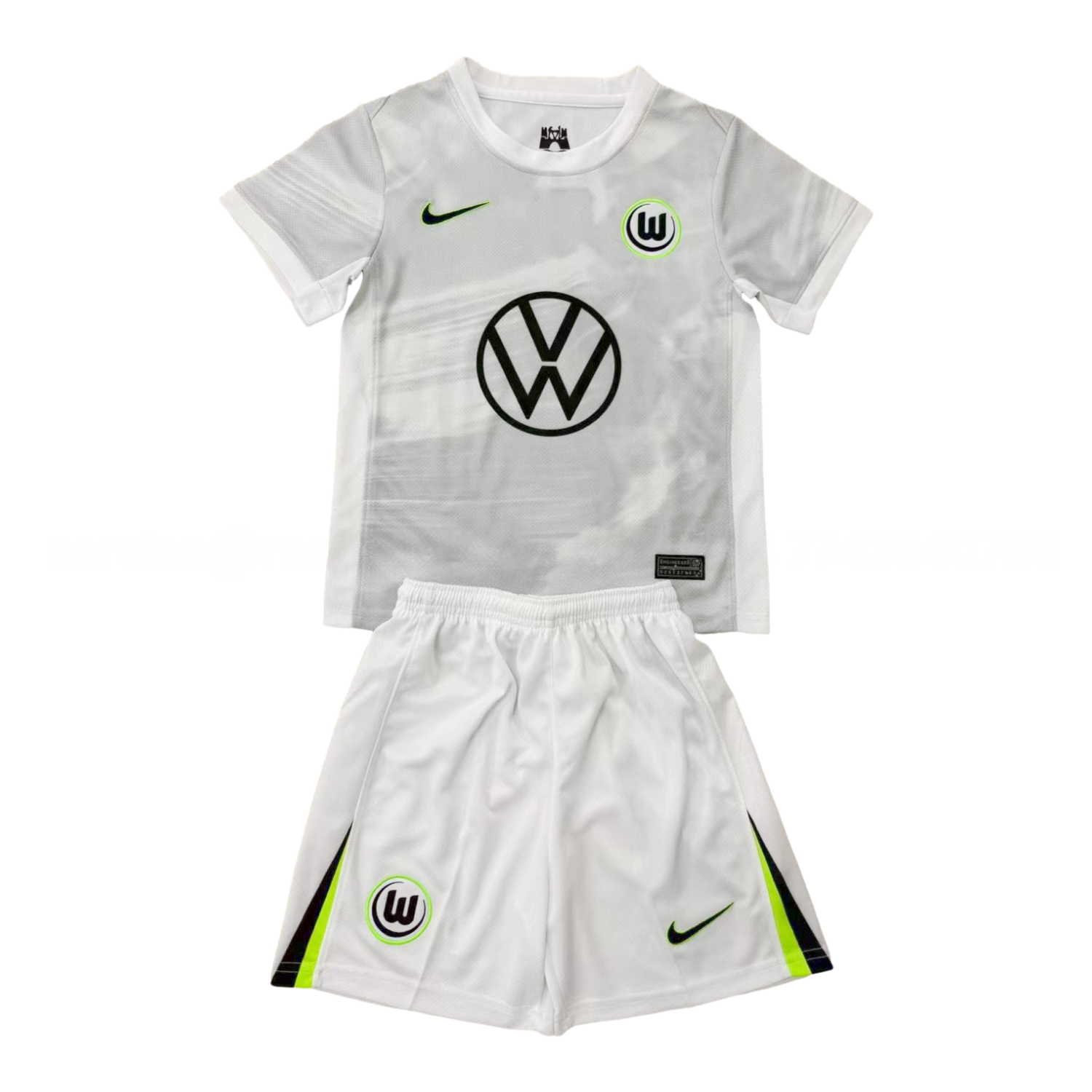 Wolfsburg 25-26 Away Men's Adult Jersey Set - Fans Version - ReplicasJersey