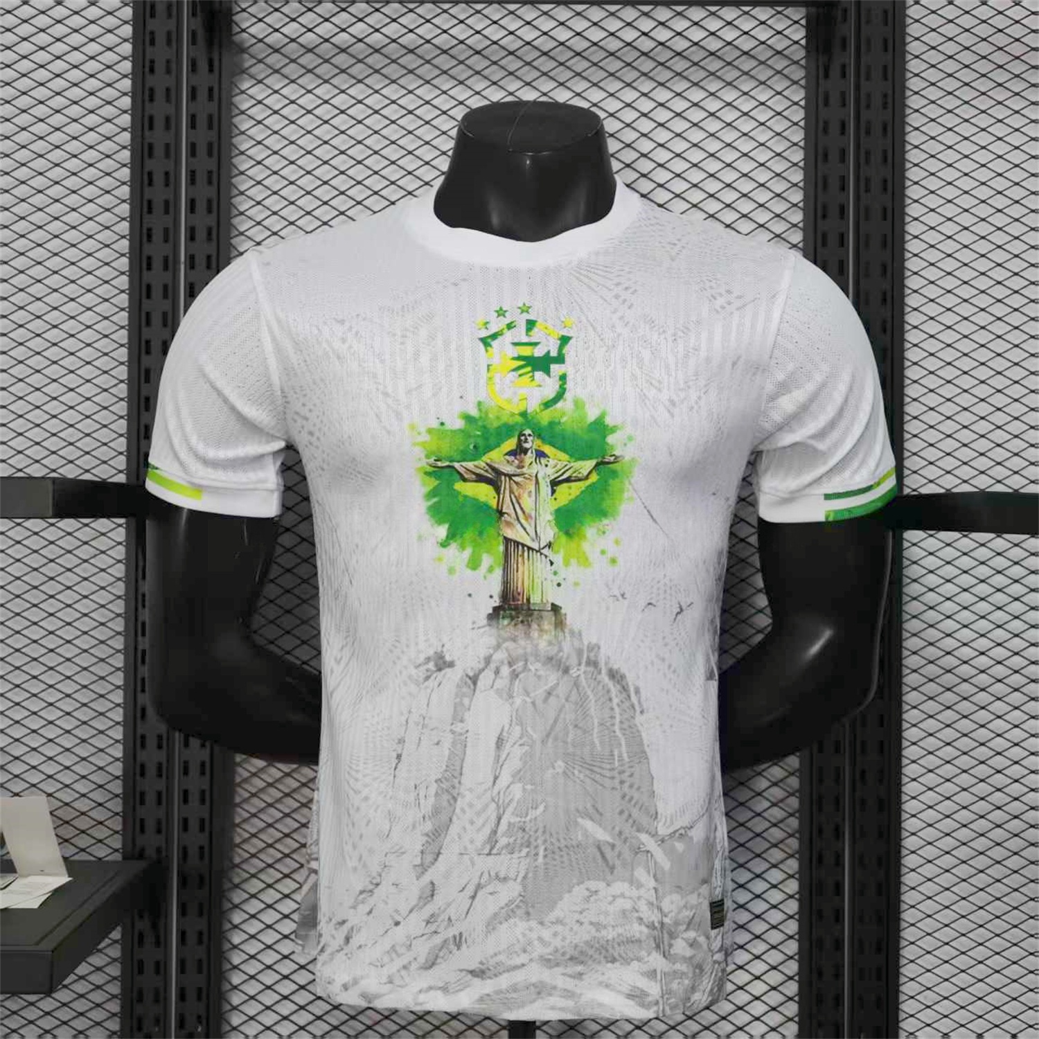 Brazil 25-26 Christ the Redeemer Statue White Jersey - Player Version - ReplicasJersey
