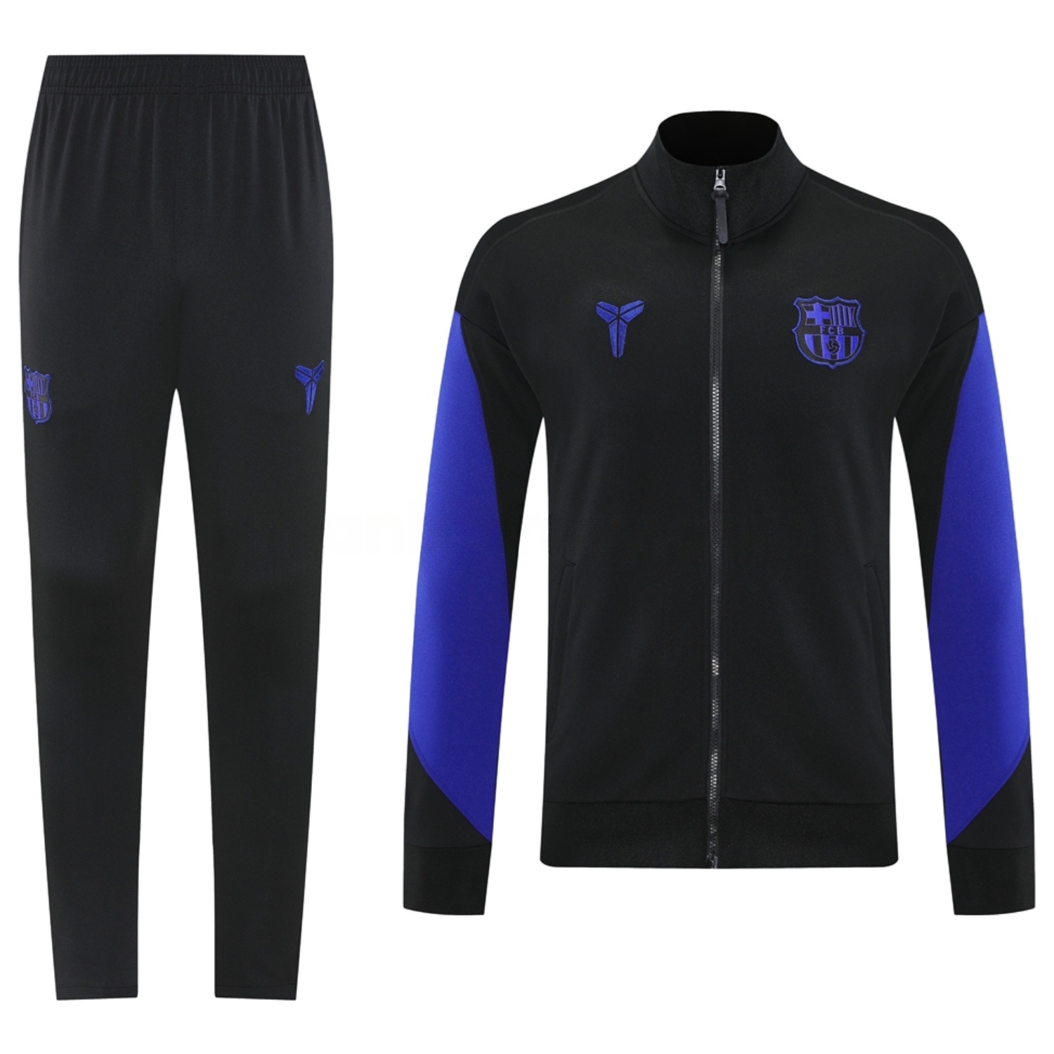 B.A.R.S.A 25-26 Jacket Training Tracksuit - Black top & Black Pants - ReplicasJersey