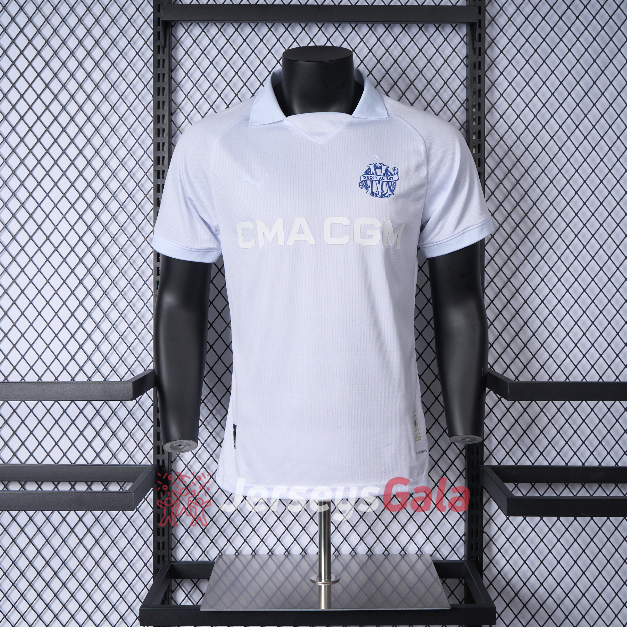 Marseille 24-25 125th Anniversary White Jersey - Player Version - ReplicasJersey