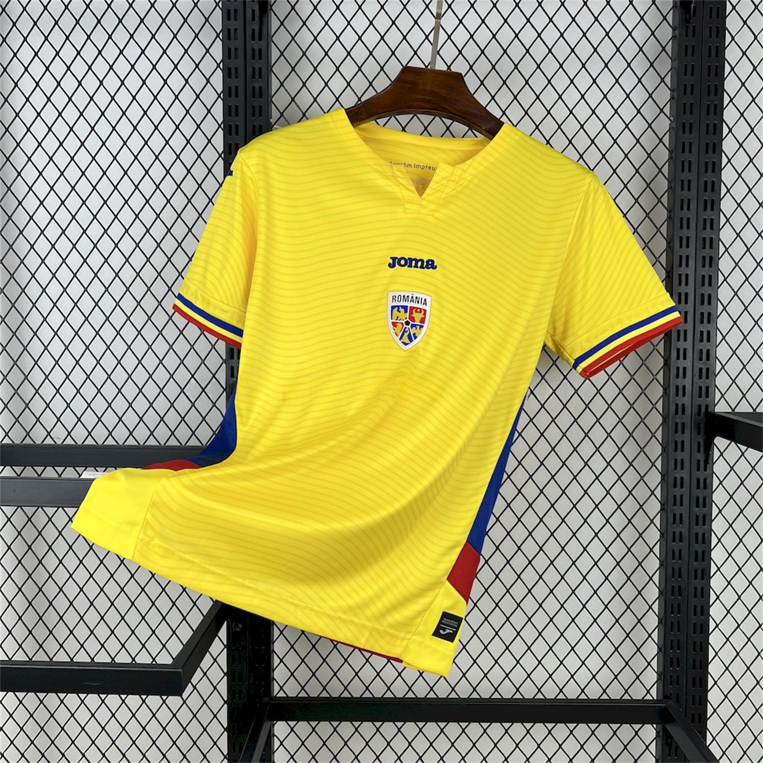 Romania 2025-26 Home Jersey - Fans Version - ReplicasJersey