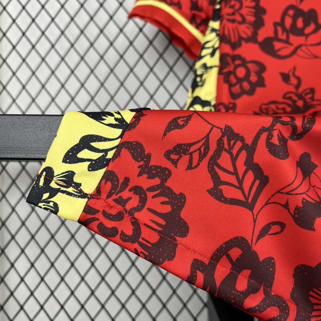 Portugal 2024-25 Red Flower Special Edition Jersey - Fans Version - ReplicasJersey