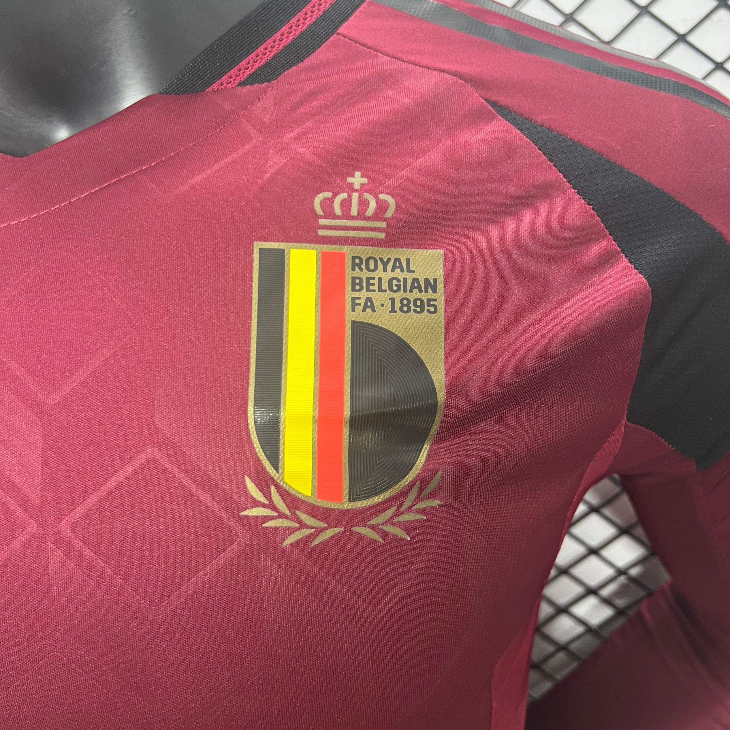 Belgium 2024 Home Stadium Long Sleeve Jersey - Player Version - ReplicasJersey