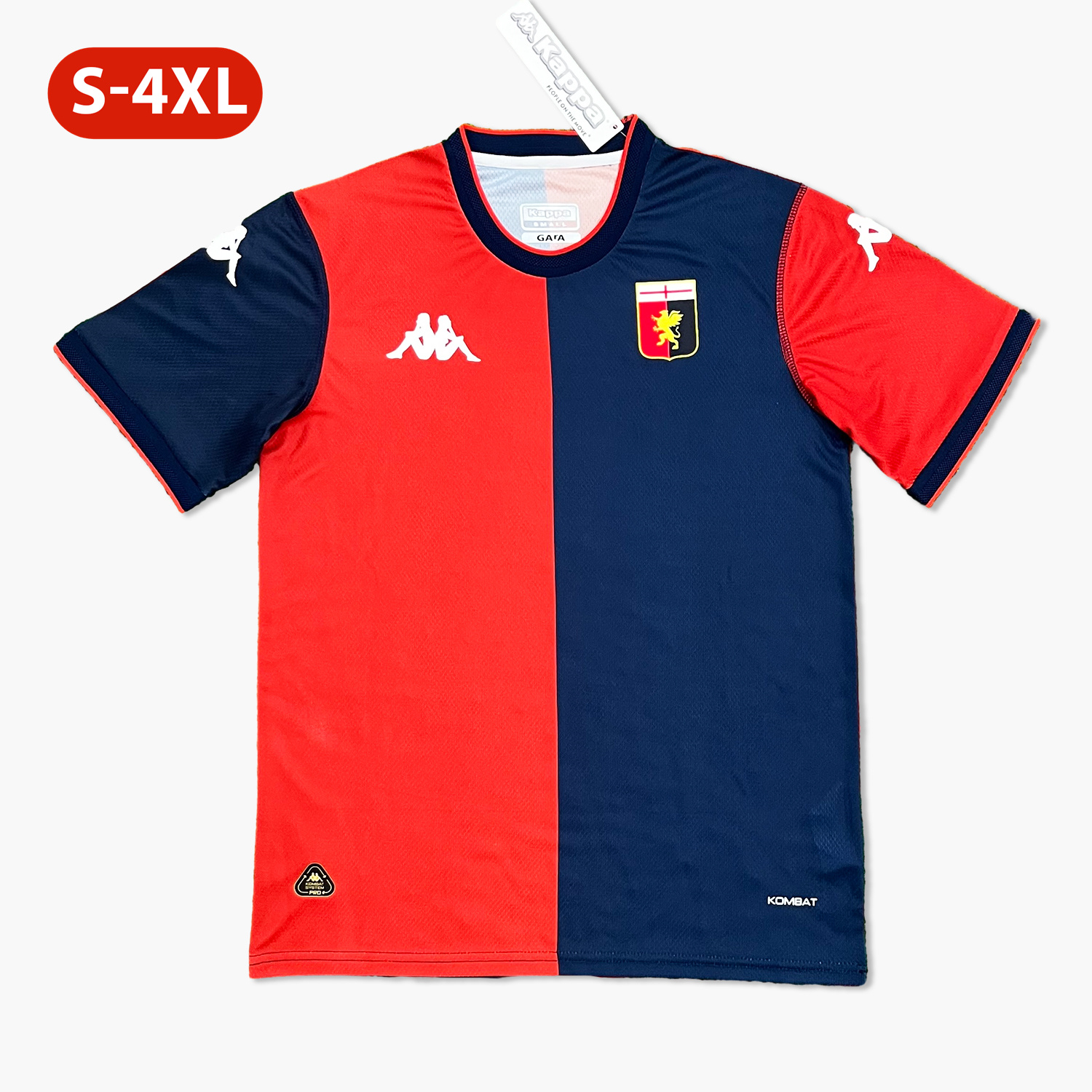Genoa 24-25 Home Unsponsored Jersey - Fans Version - ReplicasJersey