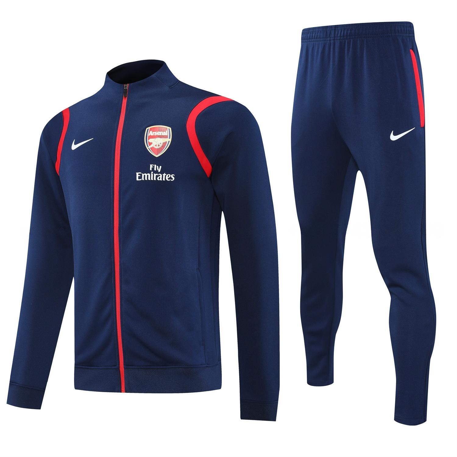 Arsenal 25-26 Jacket Training Tracksuit - Deep Blue Jackets & Deep Blue Pants - ReplicasJersey