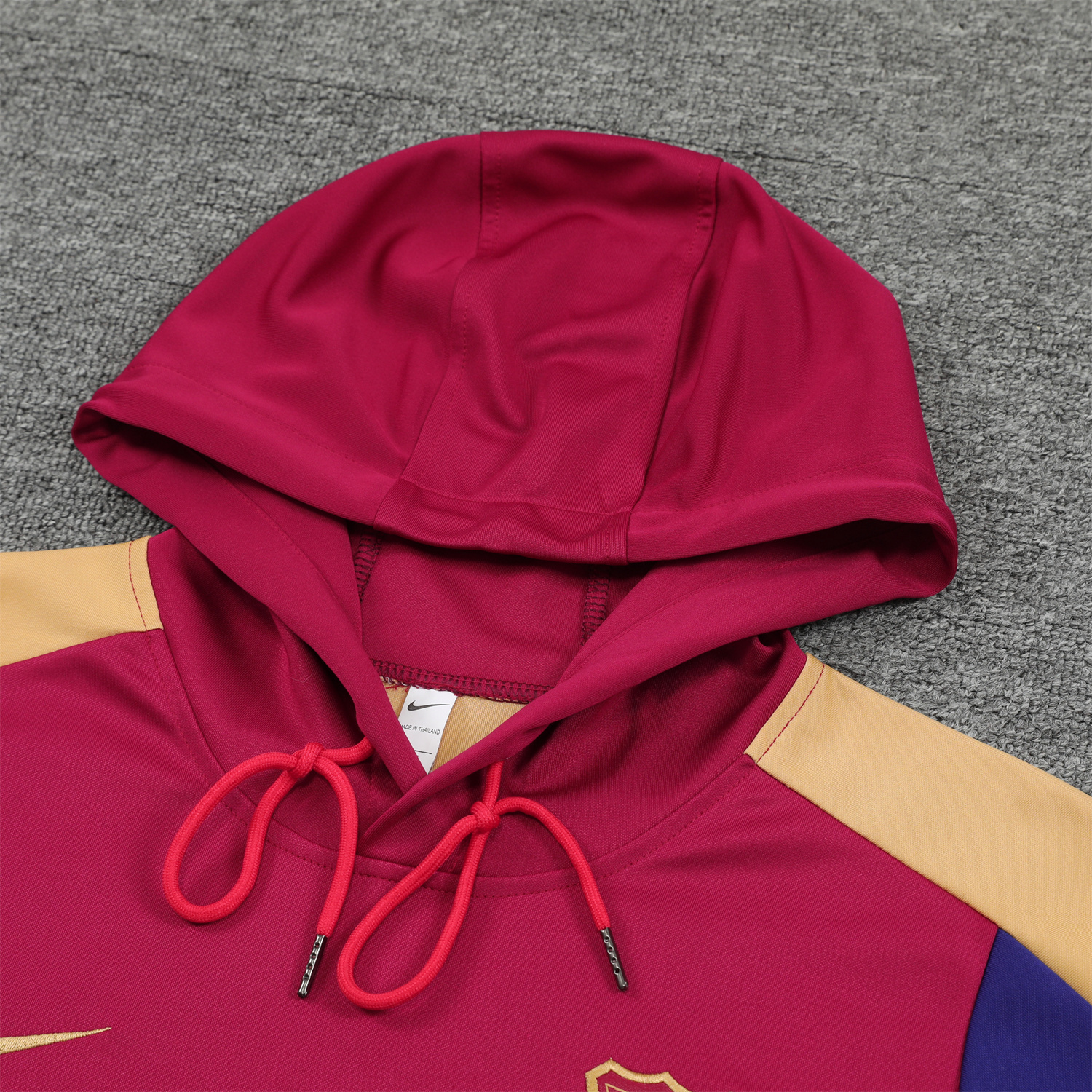 B.A.R.S.A 24-25 Training Hoodie Set - Red Hoodie and Deep Blue Pants - ReplicasJersey
