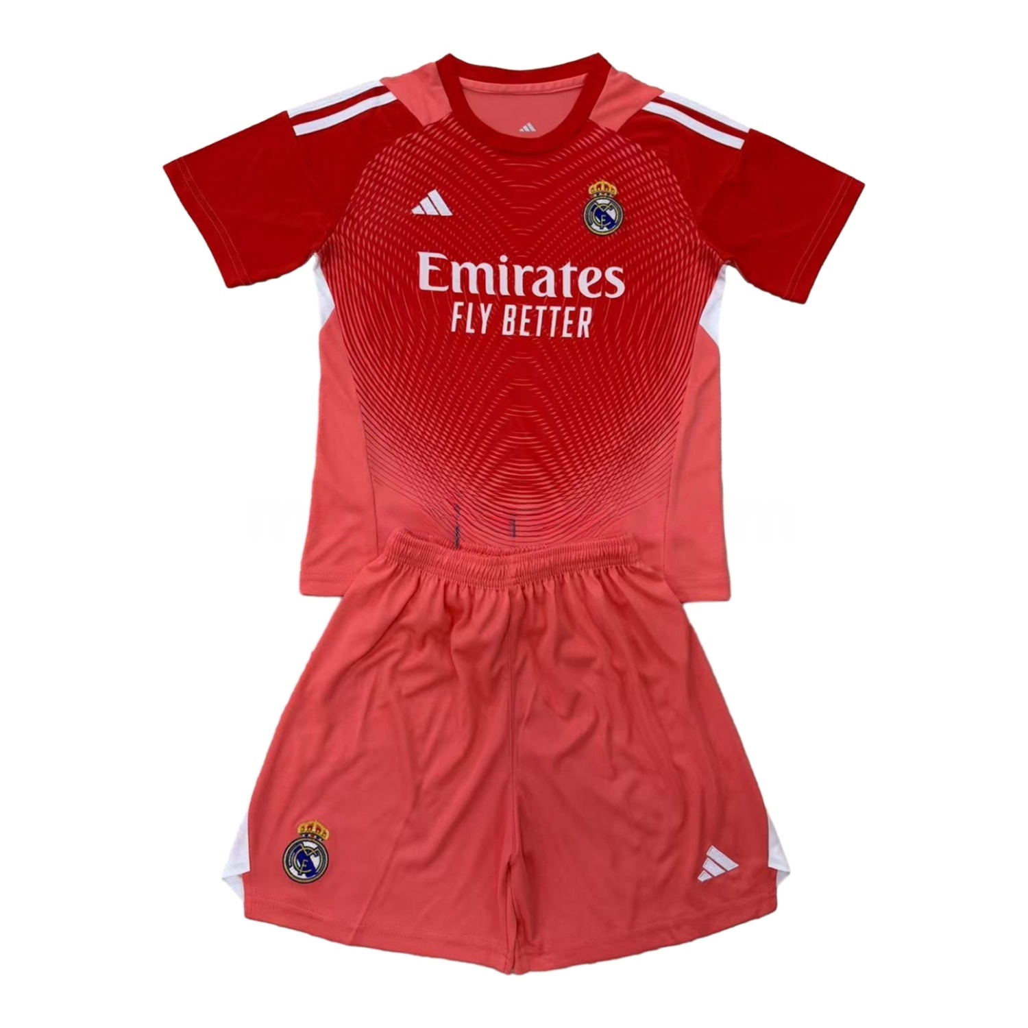 Real Madrid 25-26 Red Goalkeeper Kids Kit - ReplicasJersey