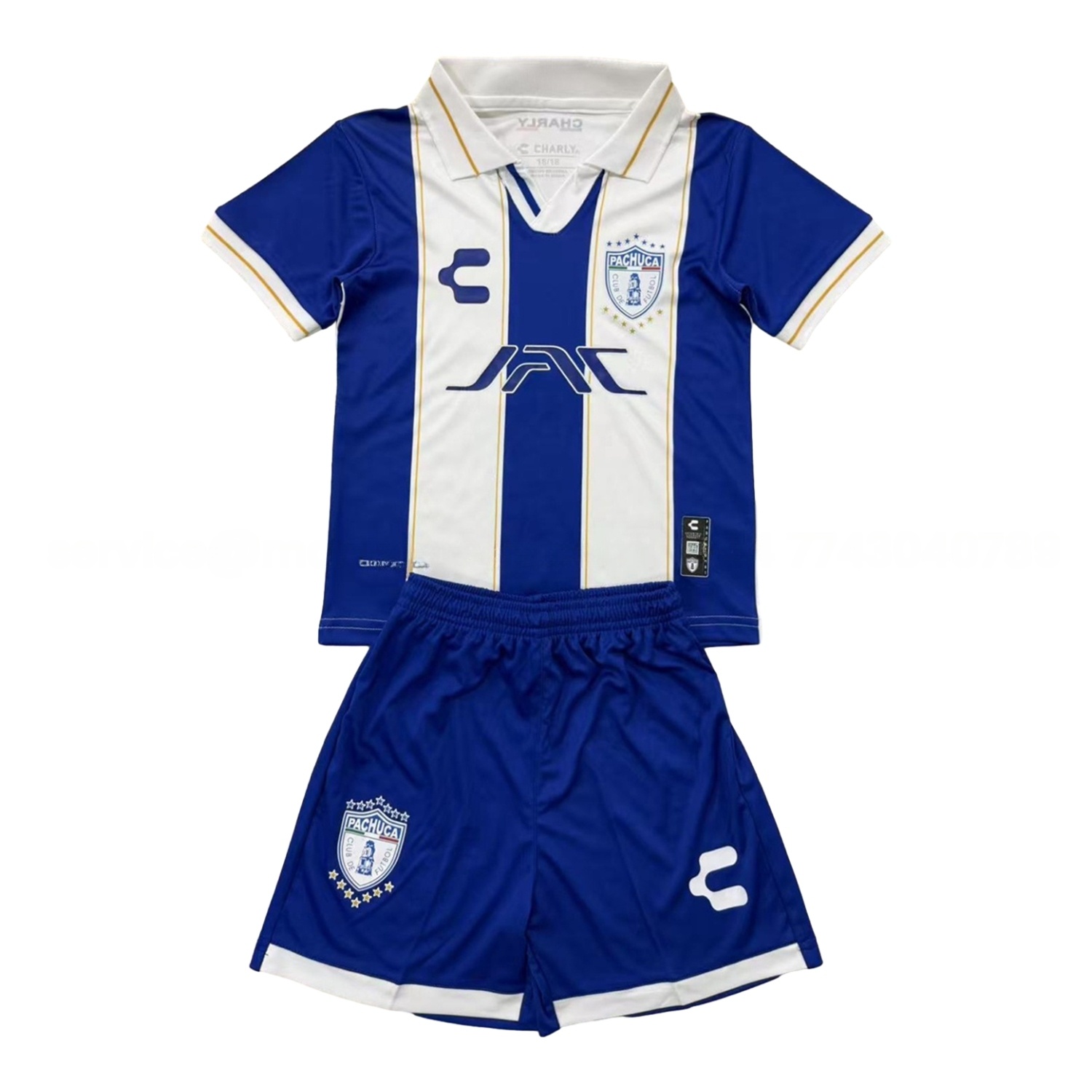 Pachuca 25-26 Home Men's Adult Jersey Set - Fans Version - ReplicasJersey