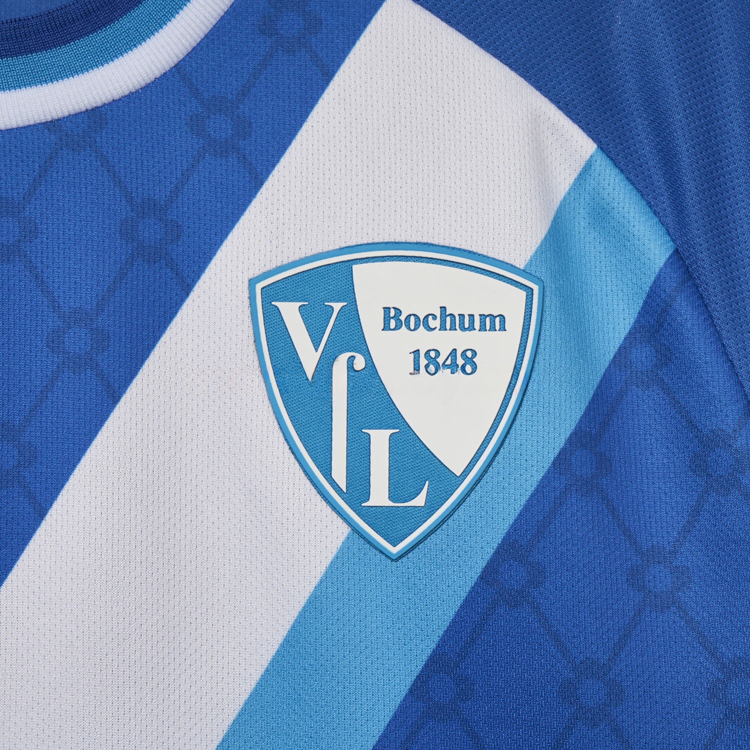 Bochum 24-25 White Slanted Stripe Special Jersey with Sponsors - Fans Version - ReplicasJersey
