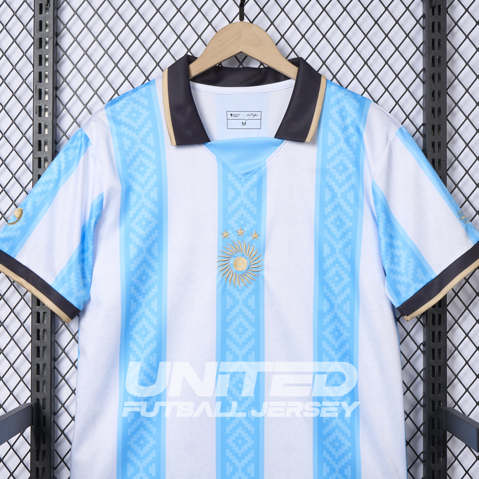 Argentina 2024-25 COMMA Messi Jersey - Fans Version - ReplicasJersey