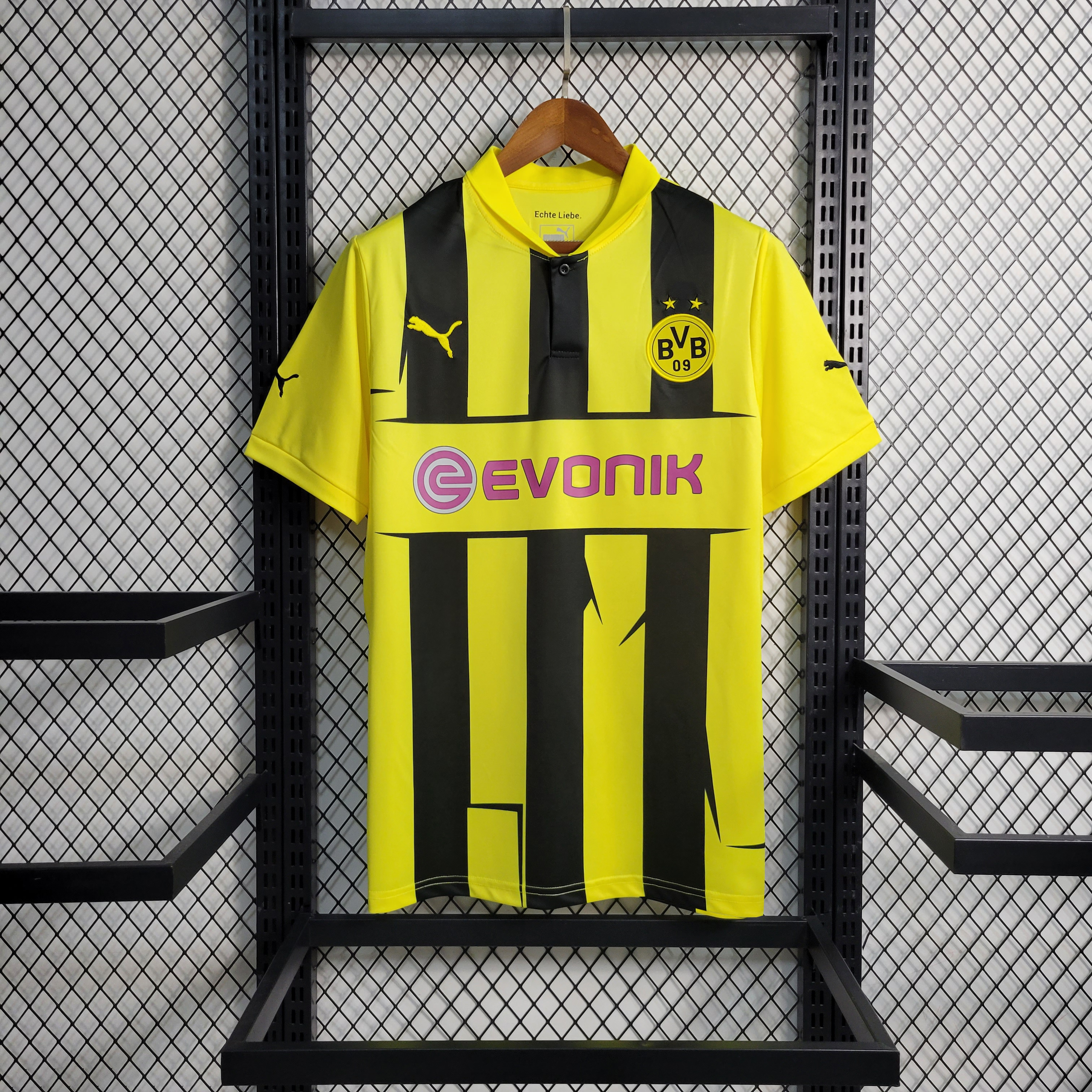 Retro Dortmund 12-13 Home Stadium Jersey - ReplicasJersey