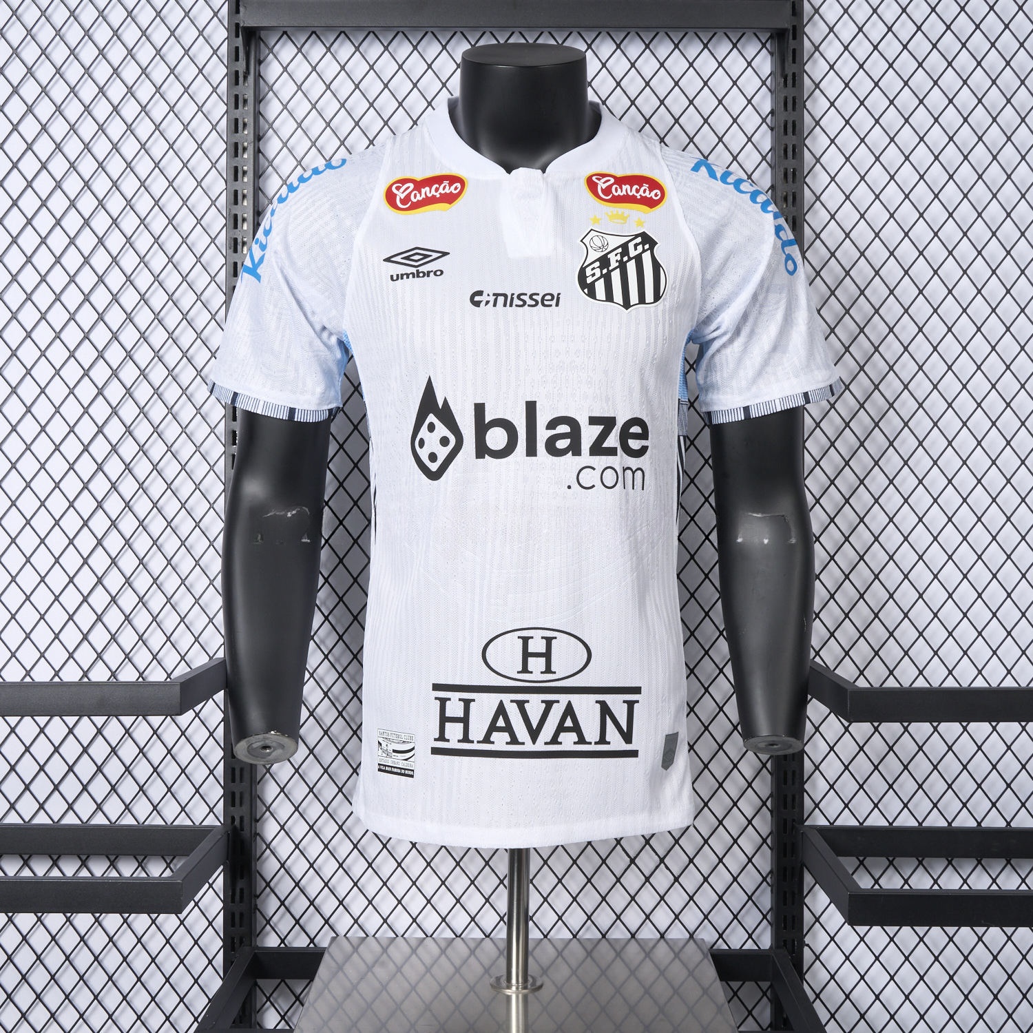 Santos 24-25 Home Jersey With Sponsors - Player Version - ReplicasJersey