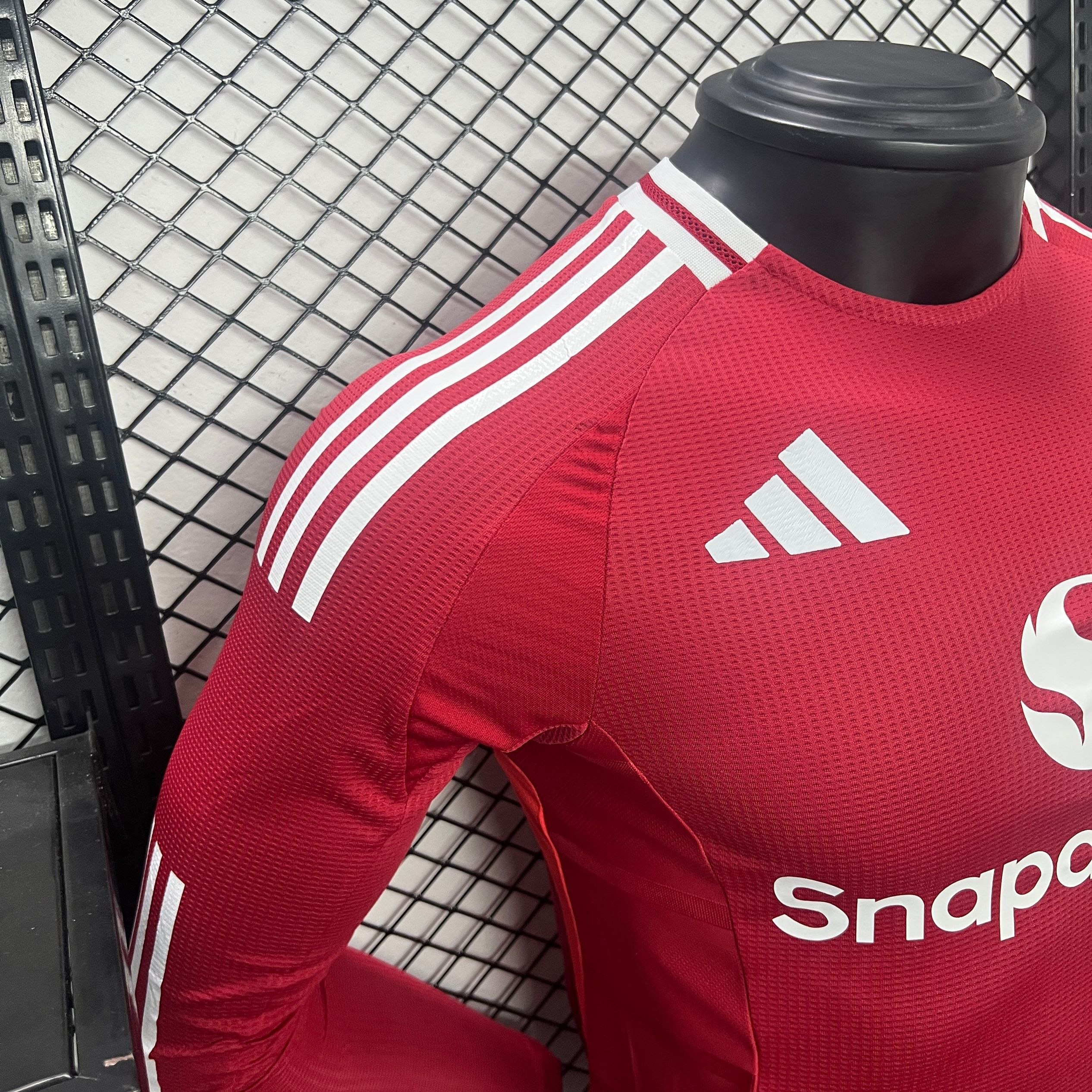 Manchester United 24-25 Home Long Sleeve Jersey - Player Version - ReplicasJersey