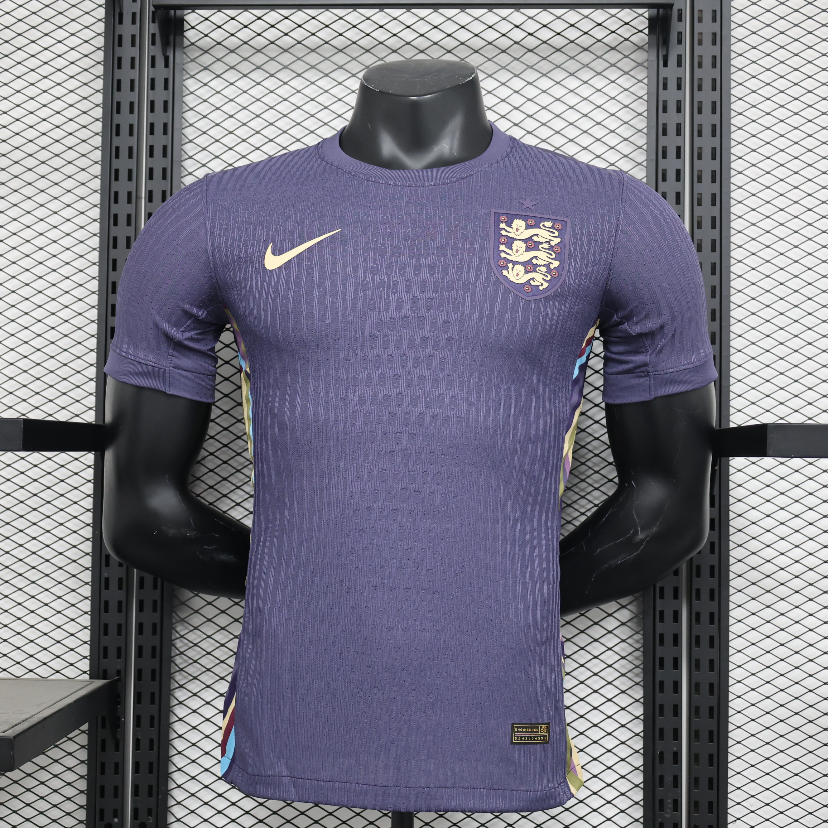 England 2024 Away Stadium Jersey - Player Version - ReplicasJersey