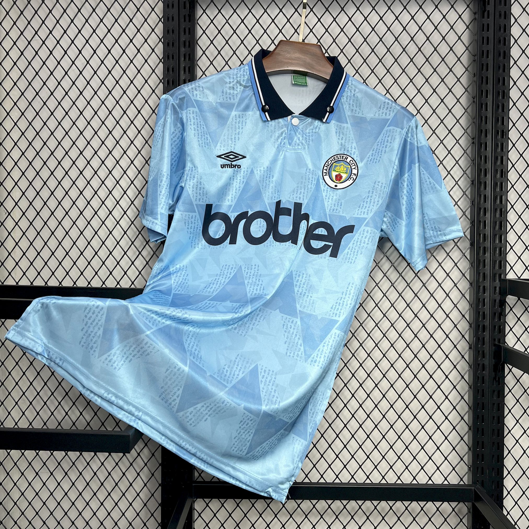 Retro Manchester City 1989-91 Home Jersey - ReplicasJersey