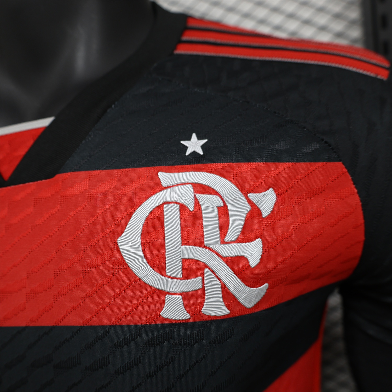 Flamengo 25-26 Home Jersey with Sponsors - Player Version - ReplicasJersey